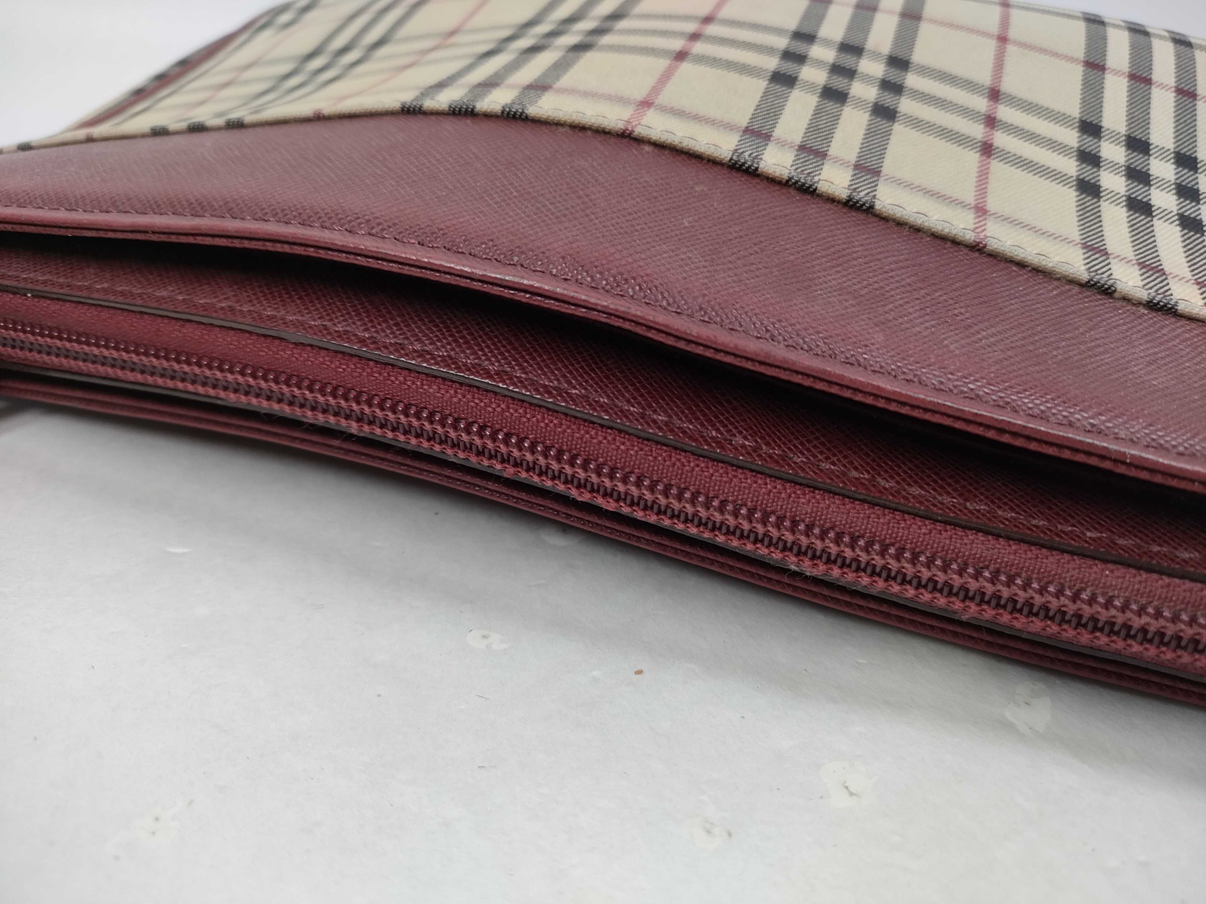 Nova Check Canvas x Leather Shoulder Bag — view 8