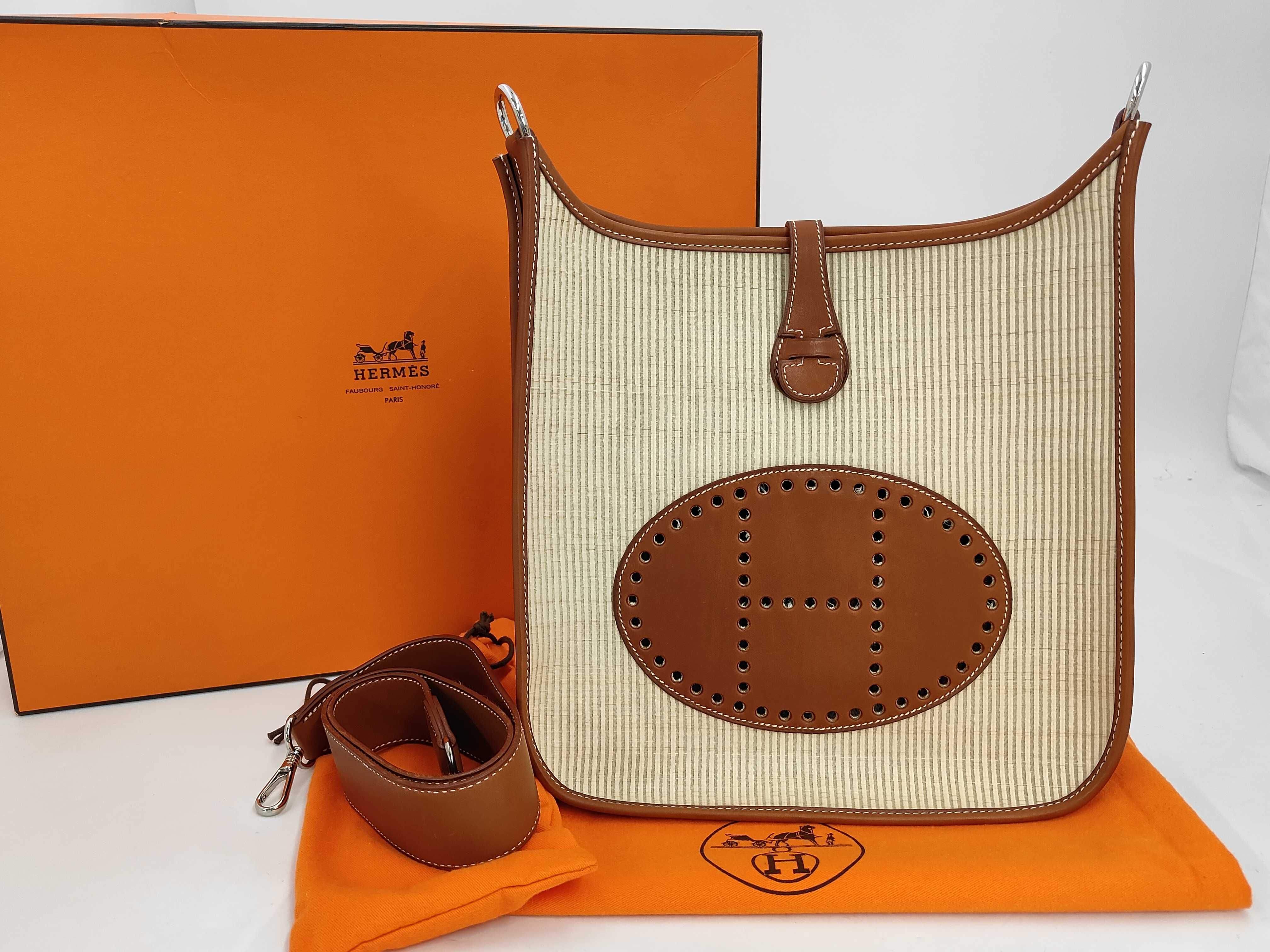 Evelyn PM Crinolan Brown x Beige F:2002 Shoulder bag