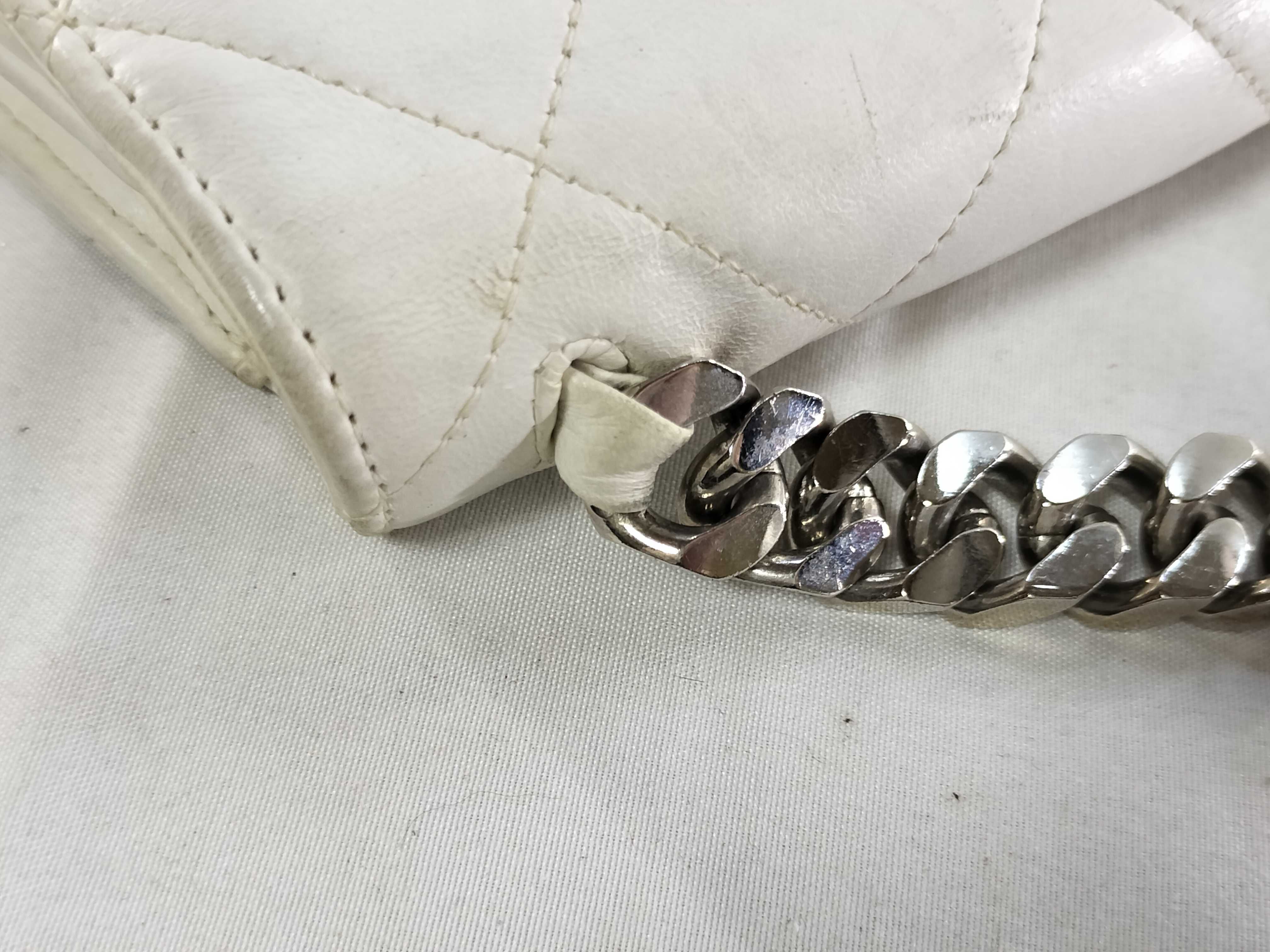 White Chain Handbag White Shoulder Bag — view 5