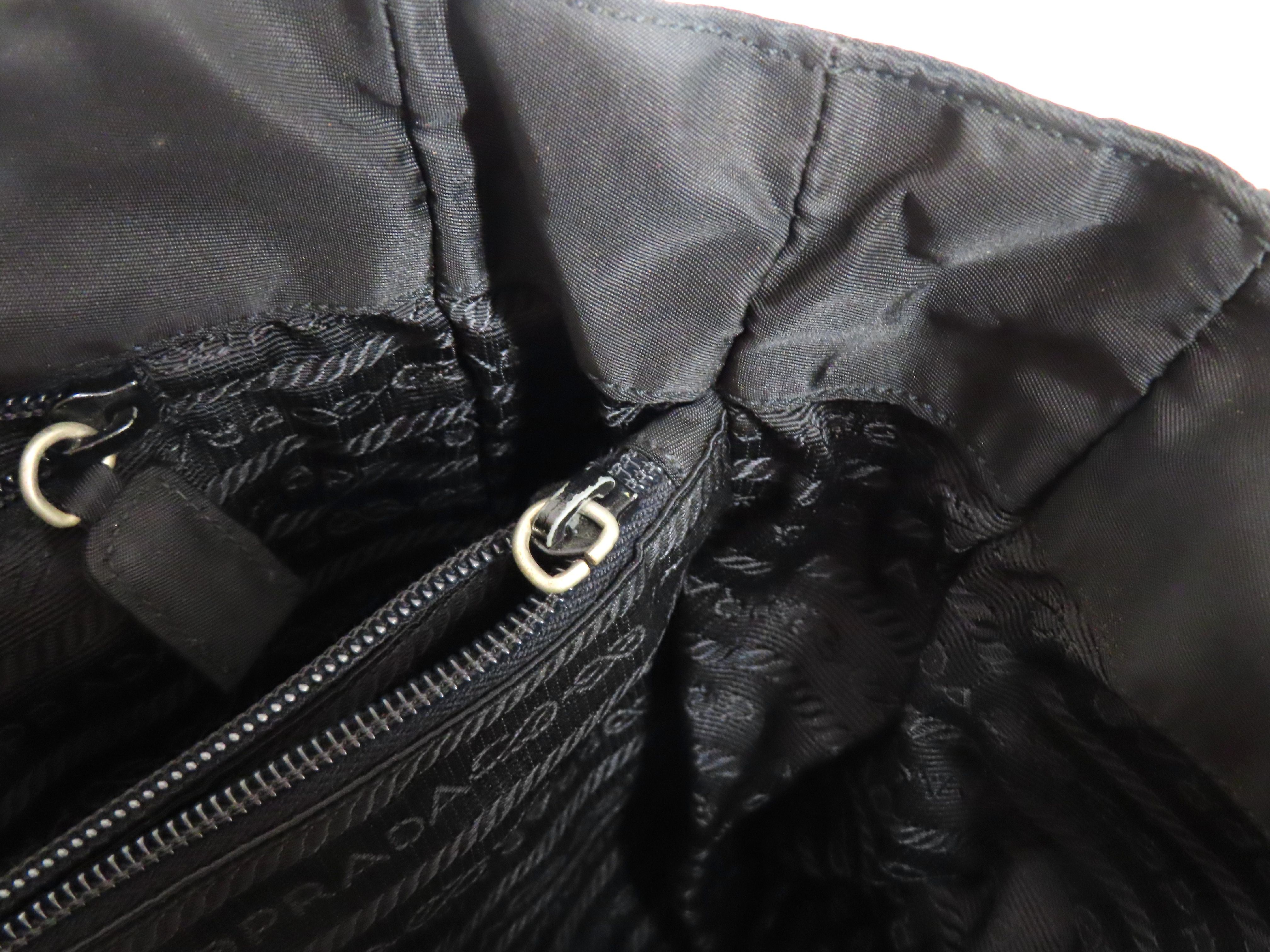 Nylon Handbag, Black — view 7