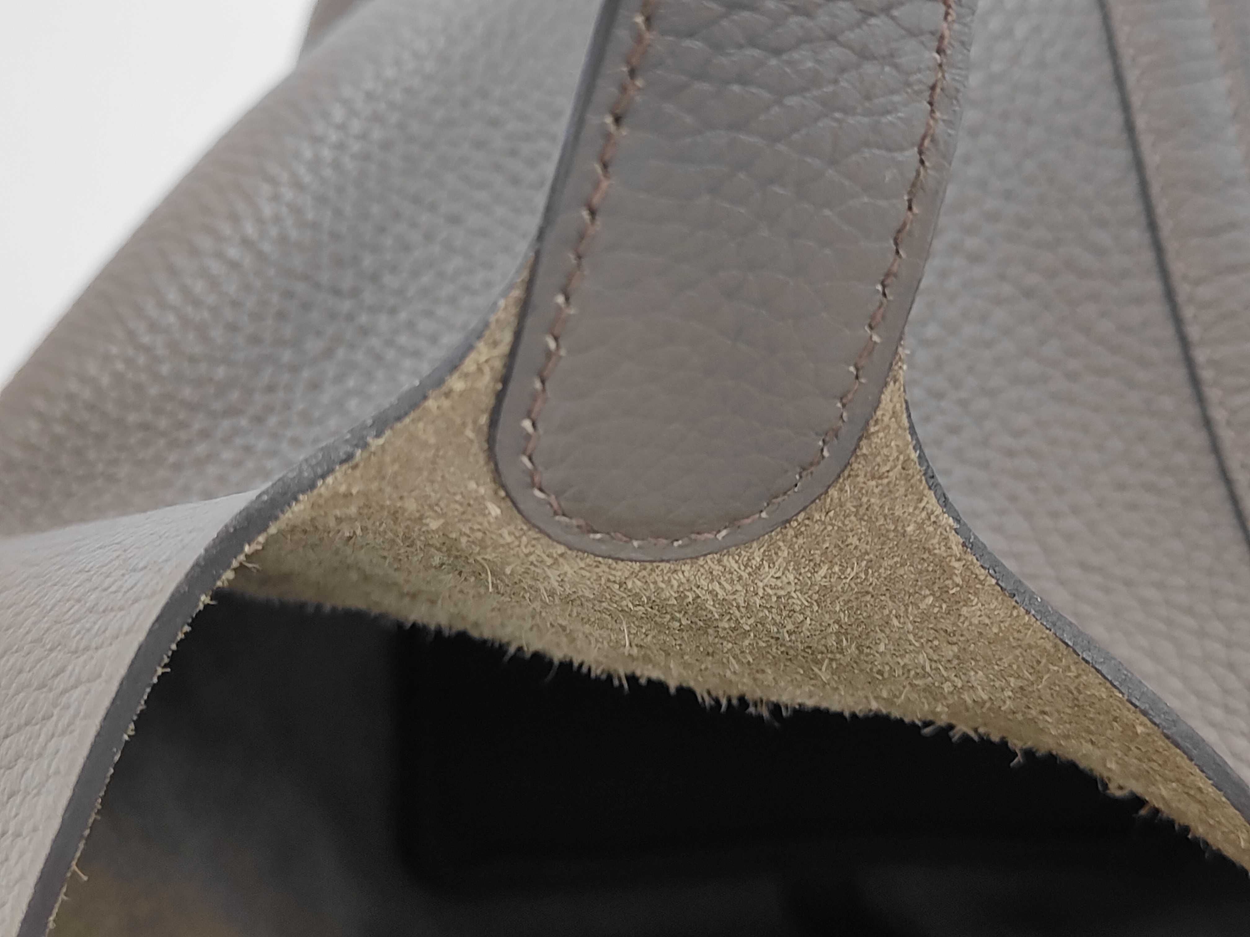 Picotin Lock MM Taurillon Leather Etoupe X Stamp Silver Hardware Handbag — view 10