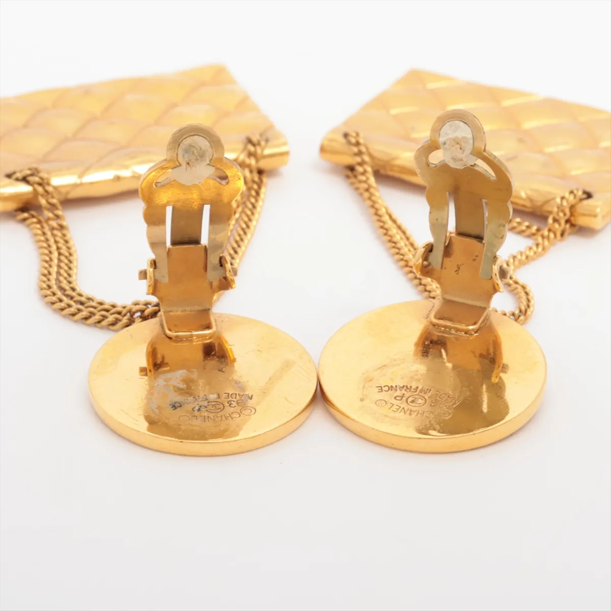Cocomark Matelasse 93P earrings (for both ears) GP Gold — view 4