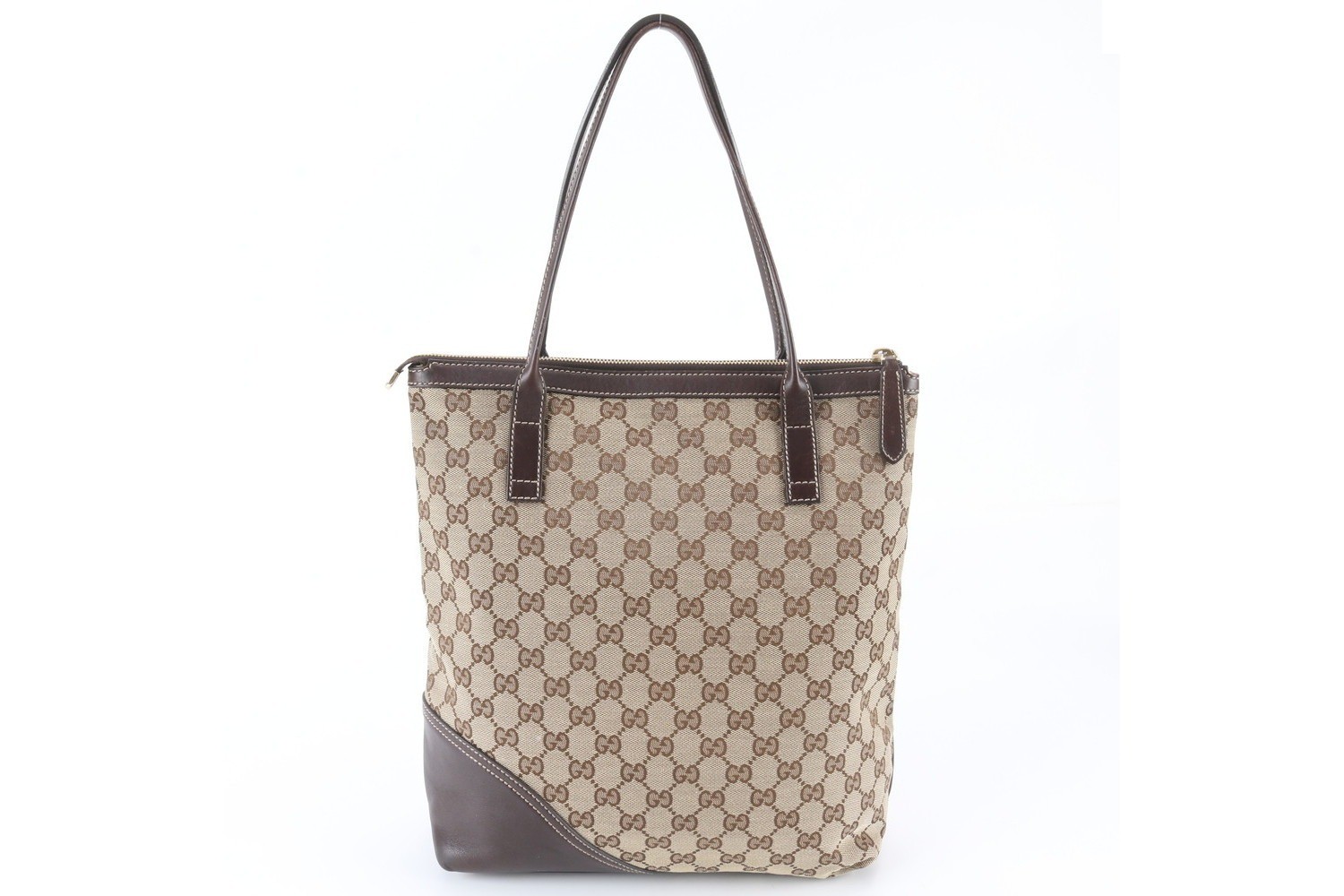 GG Canvas New Brit 182492 Leather Tote Bag — view 3