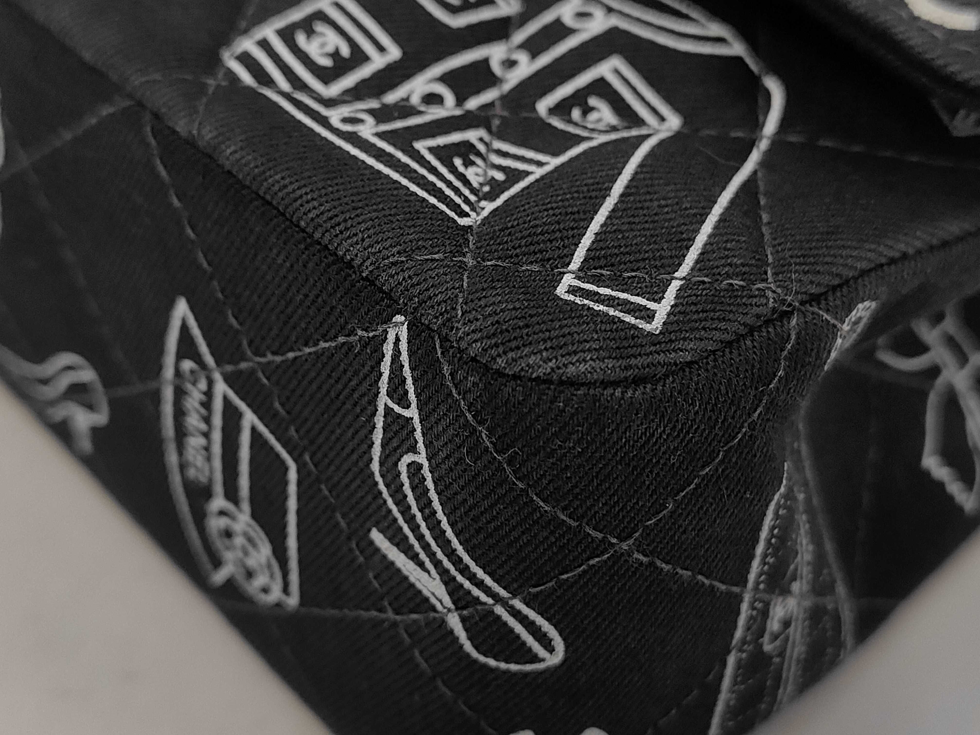 Icon Line Double Flap Canvas Black GP Shoulder Bag — view 6