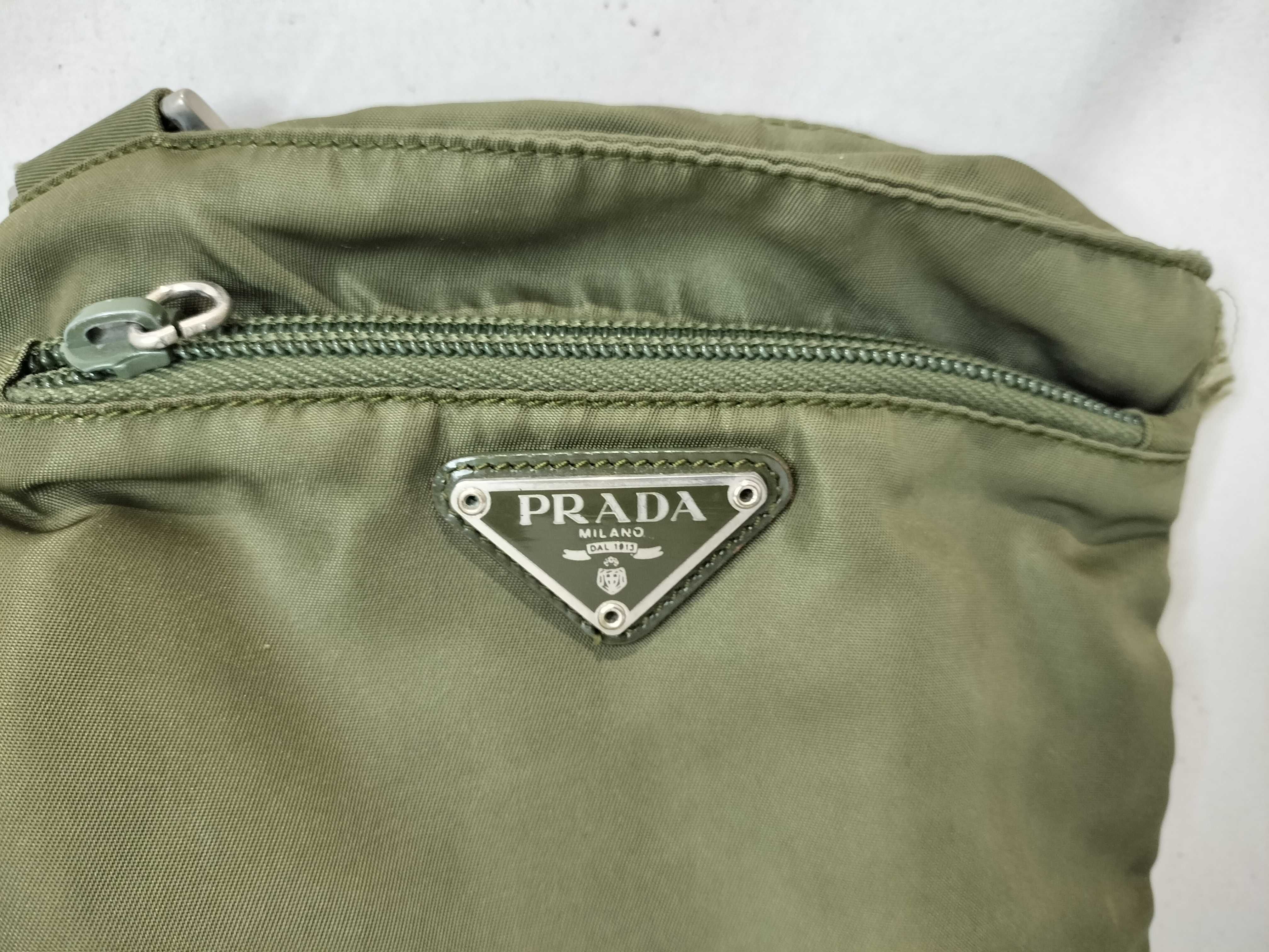 Nylon Mini Shoulder Bag, Khaki — view 2
