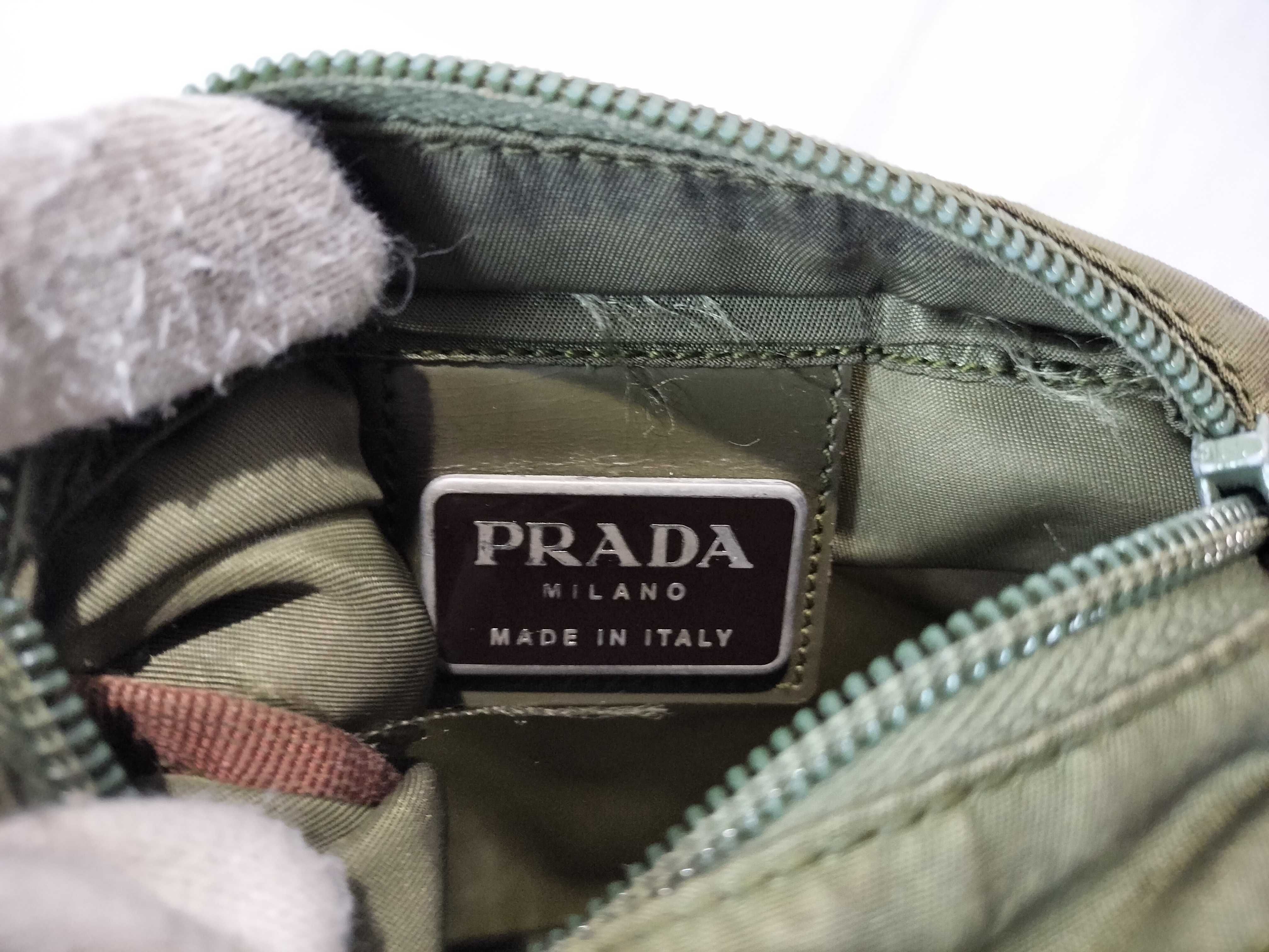 Nylon Mini Shoulder Bag, Khaki — view 11