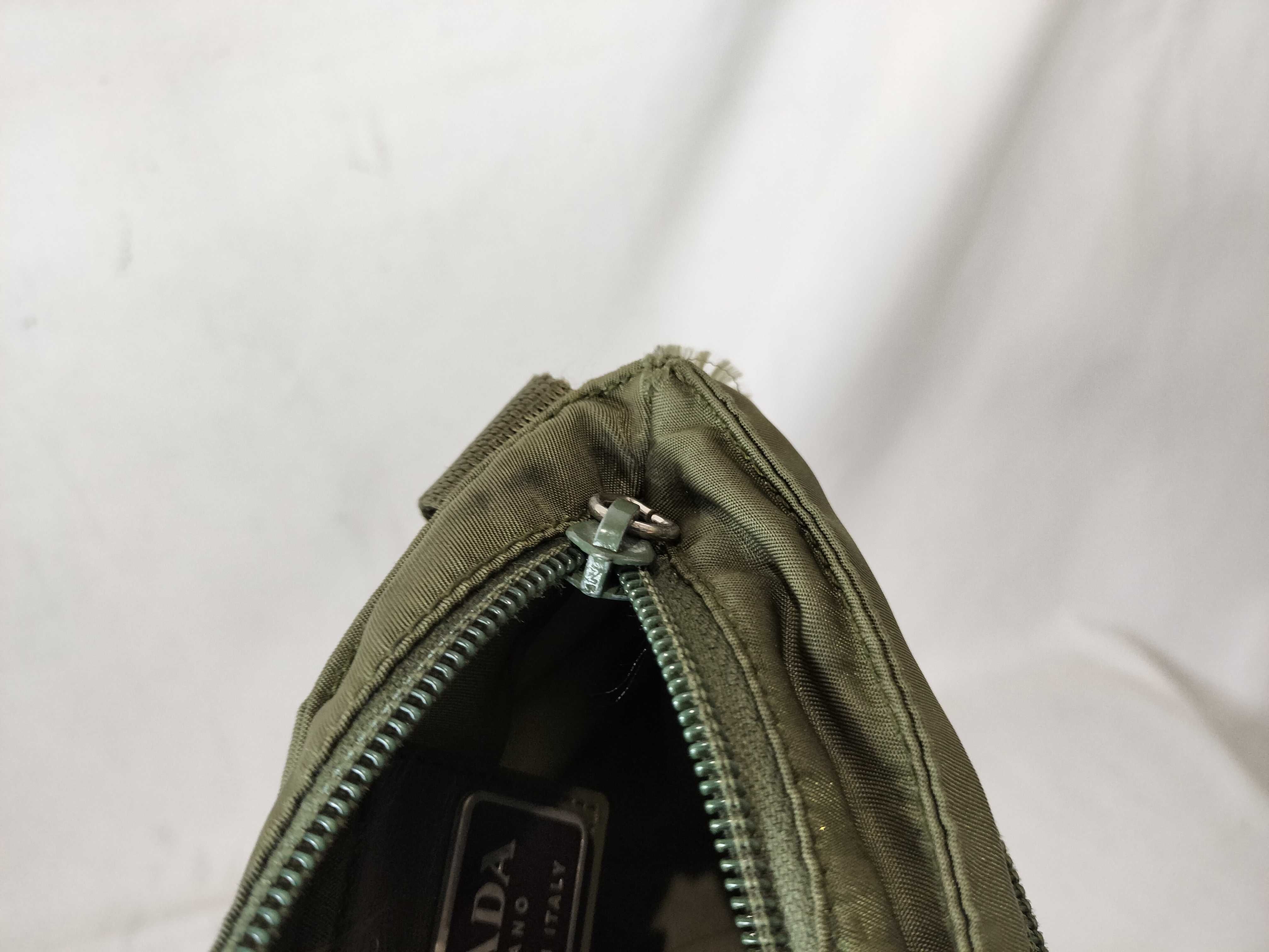 Nylon Mini Shoulder Bag, Khaki — view 12