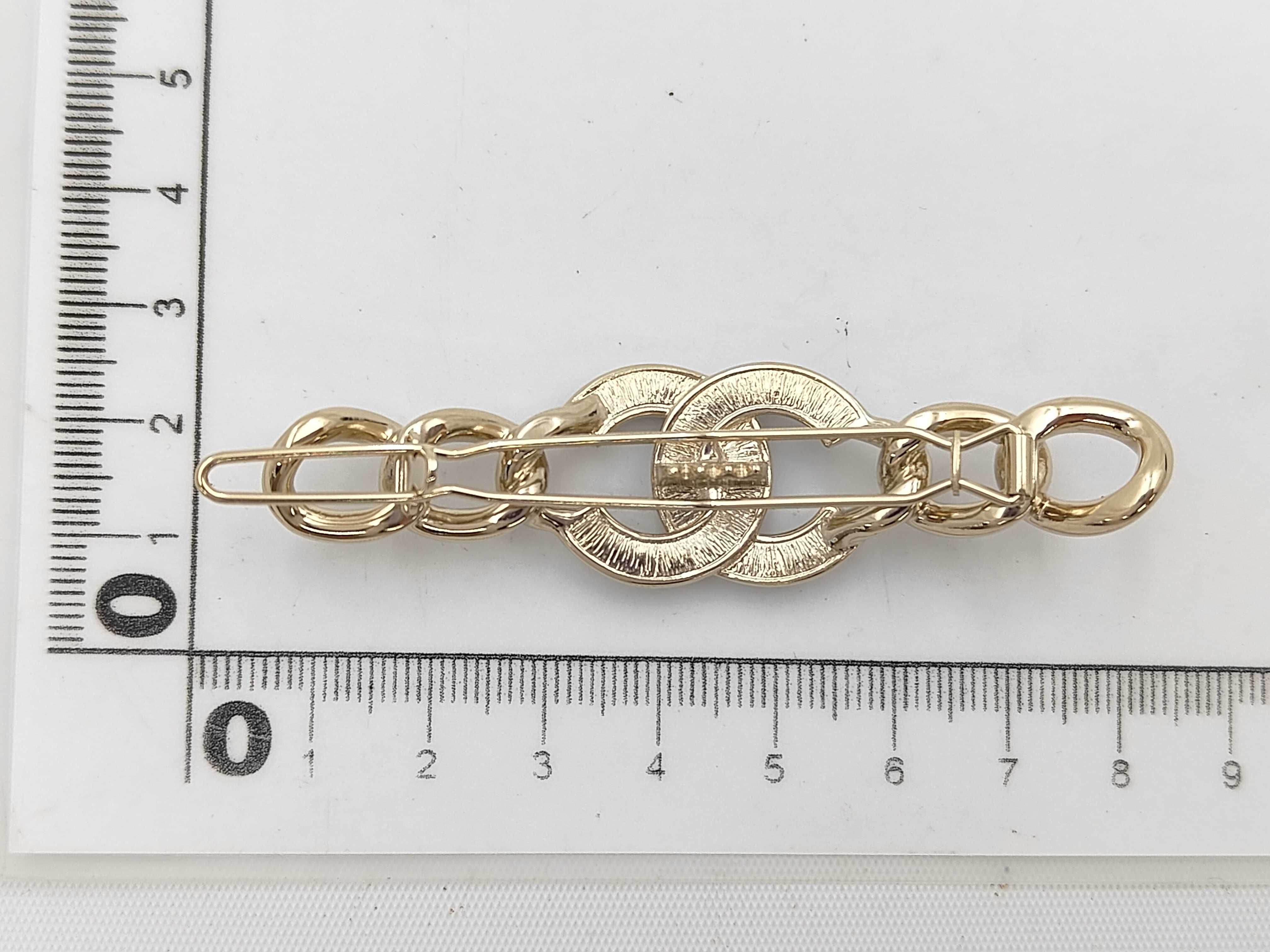 Barrette, Coco Mark, Rhinestone, Pearl, B20A, Hair Accessory, Brooch — view 5