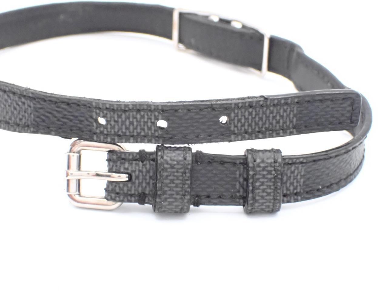 Damier (accessories), bracelets, bangles (leather/cloth), total length approximately 40cm — view 3