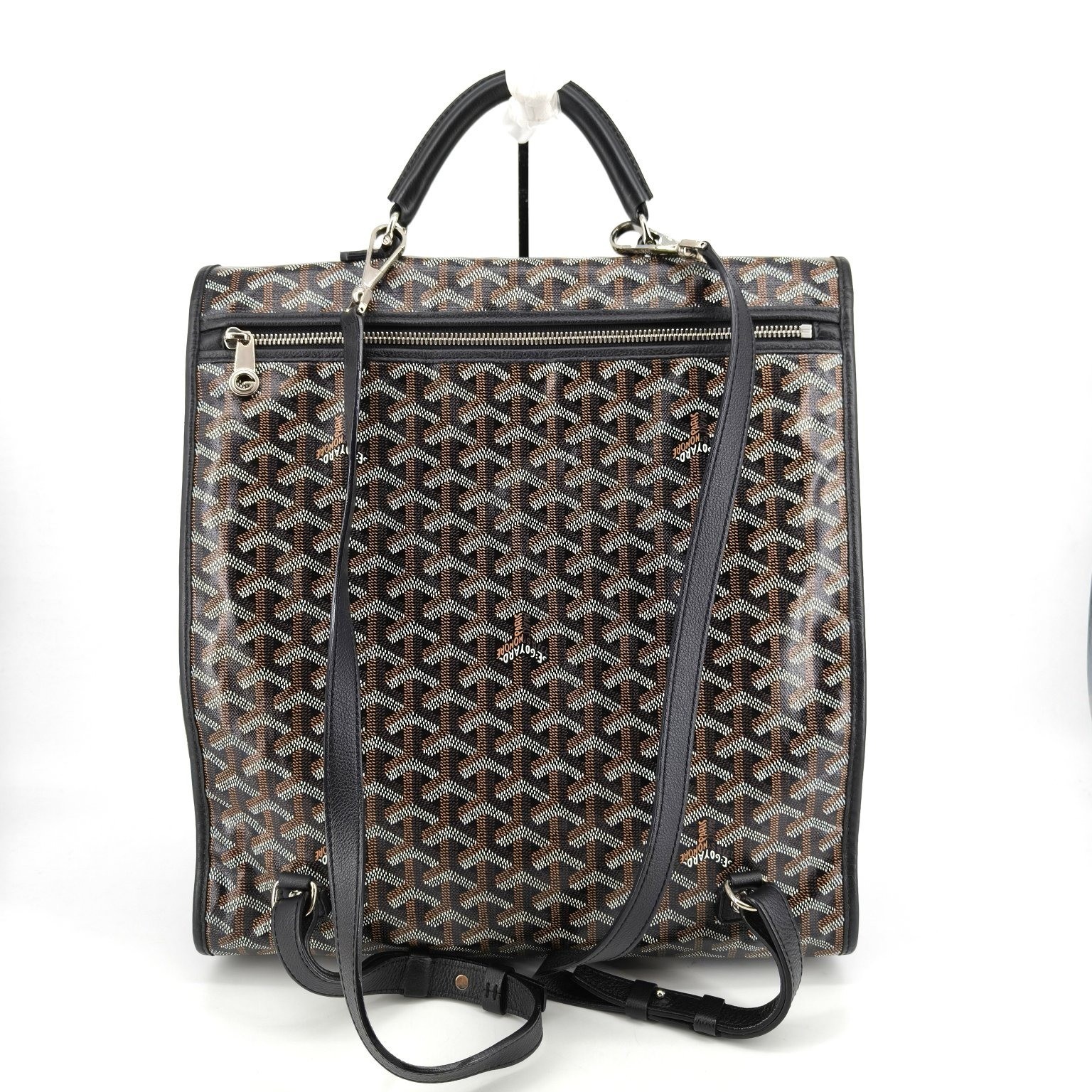 Canvas Goyardine Saint Leger Backpack — view 2