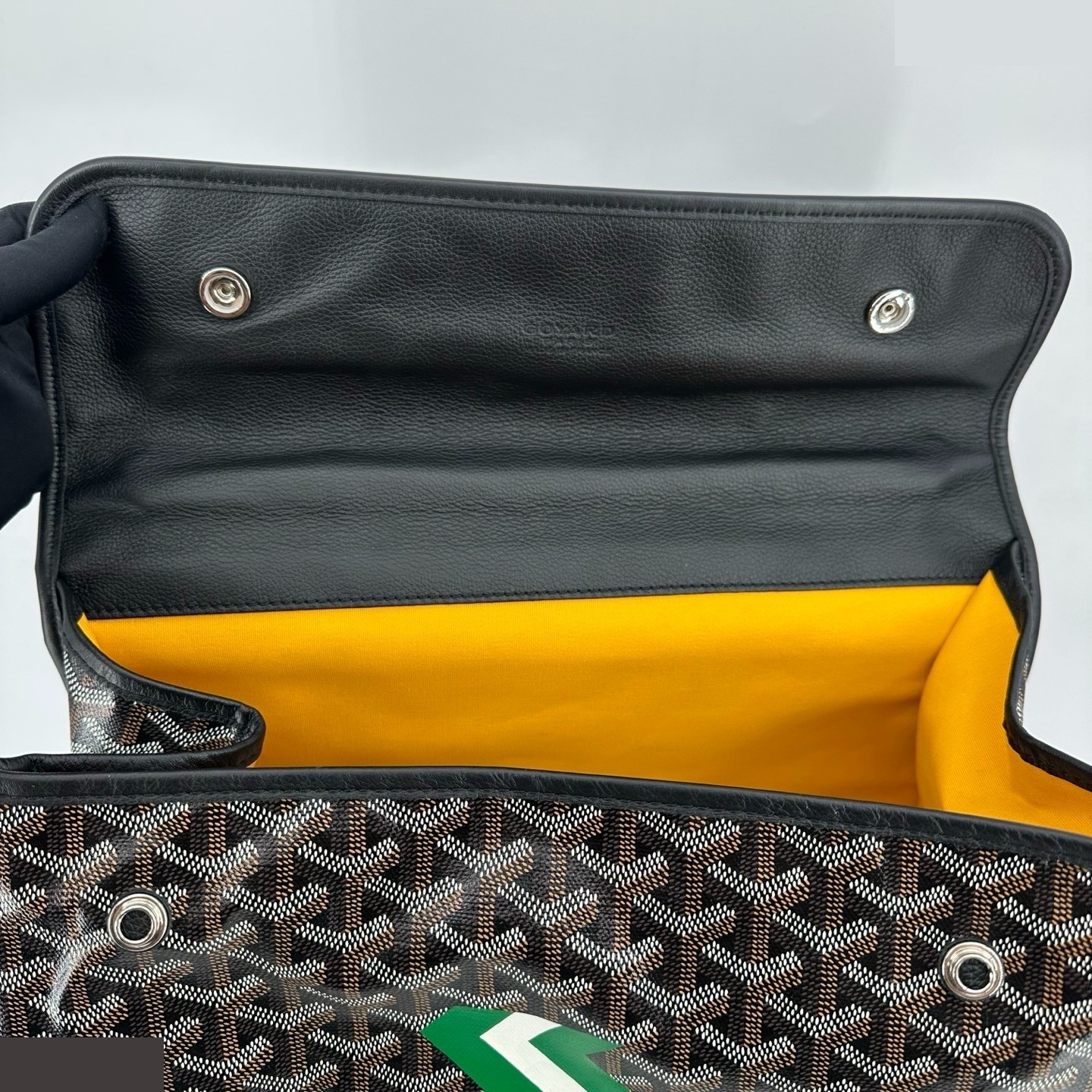 Canvas Goyardine Saint Leger Backpack — view 12