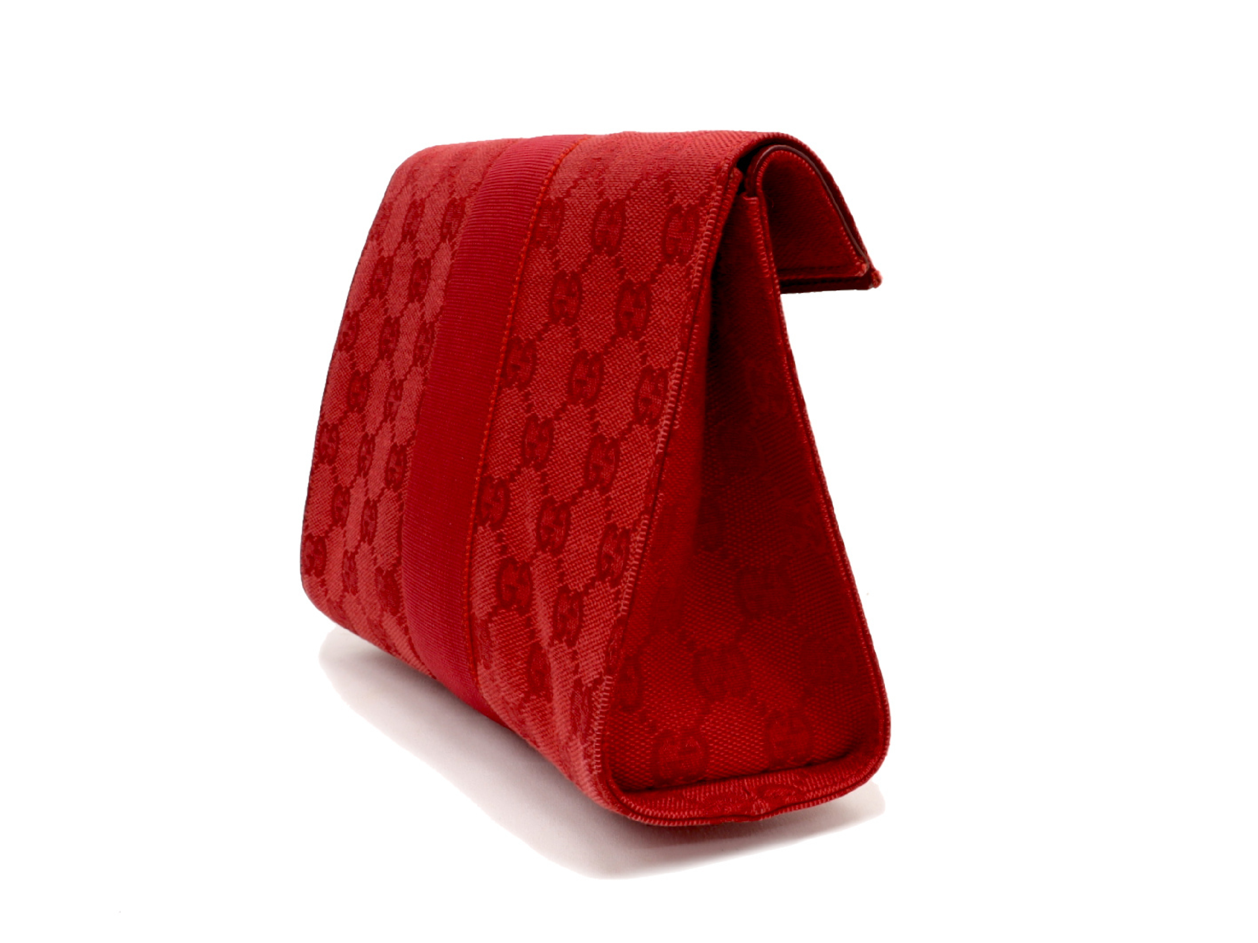 GG Canvas Pouch, Red, 039 0992 001998 — view 2