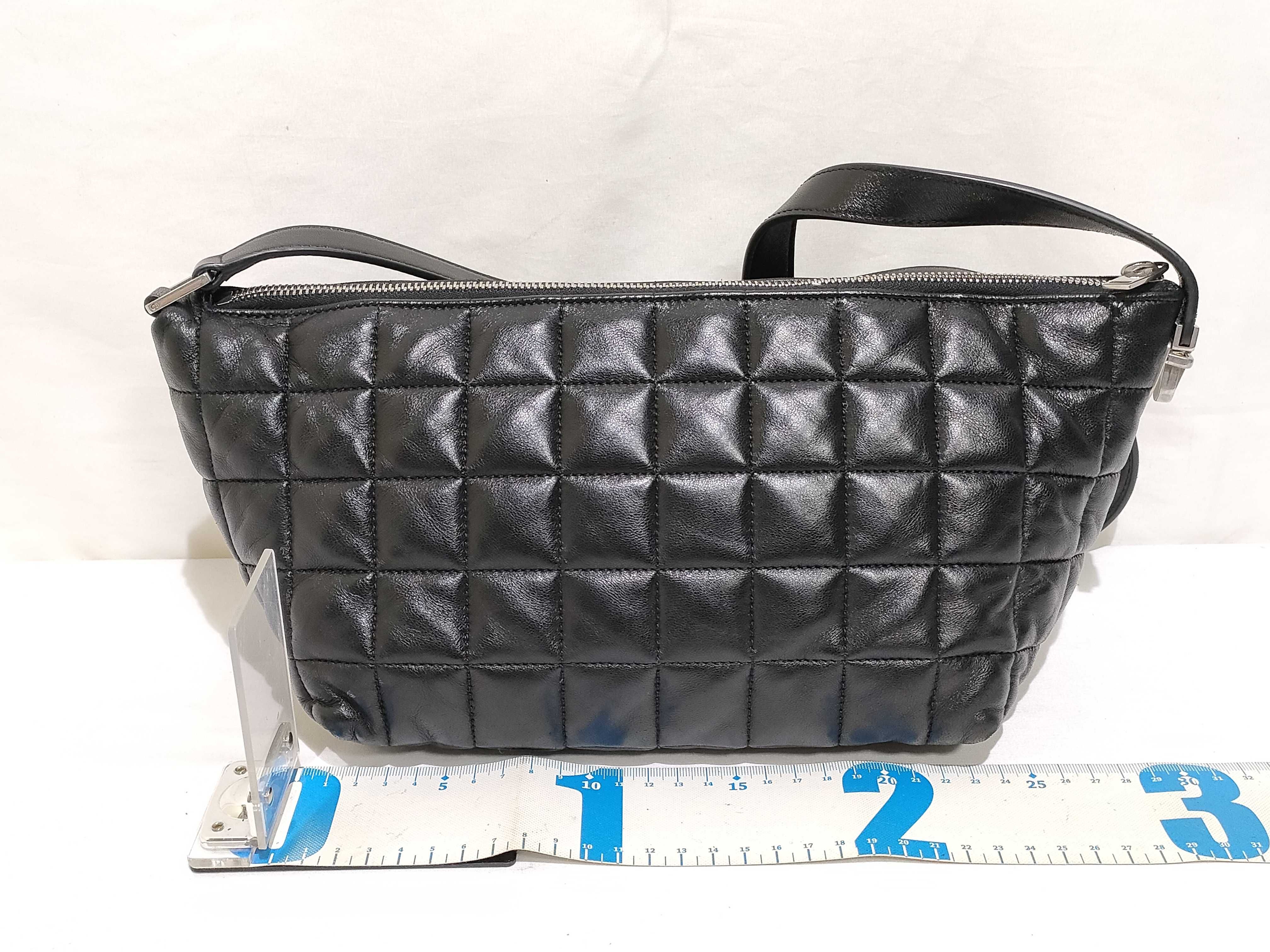 Leather Shoulder Bag, Black, 797682 (Shoulder Bag) — view 2