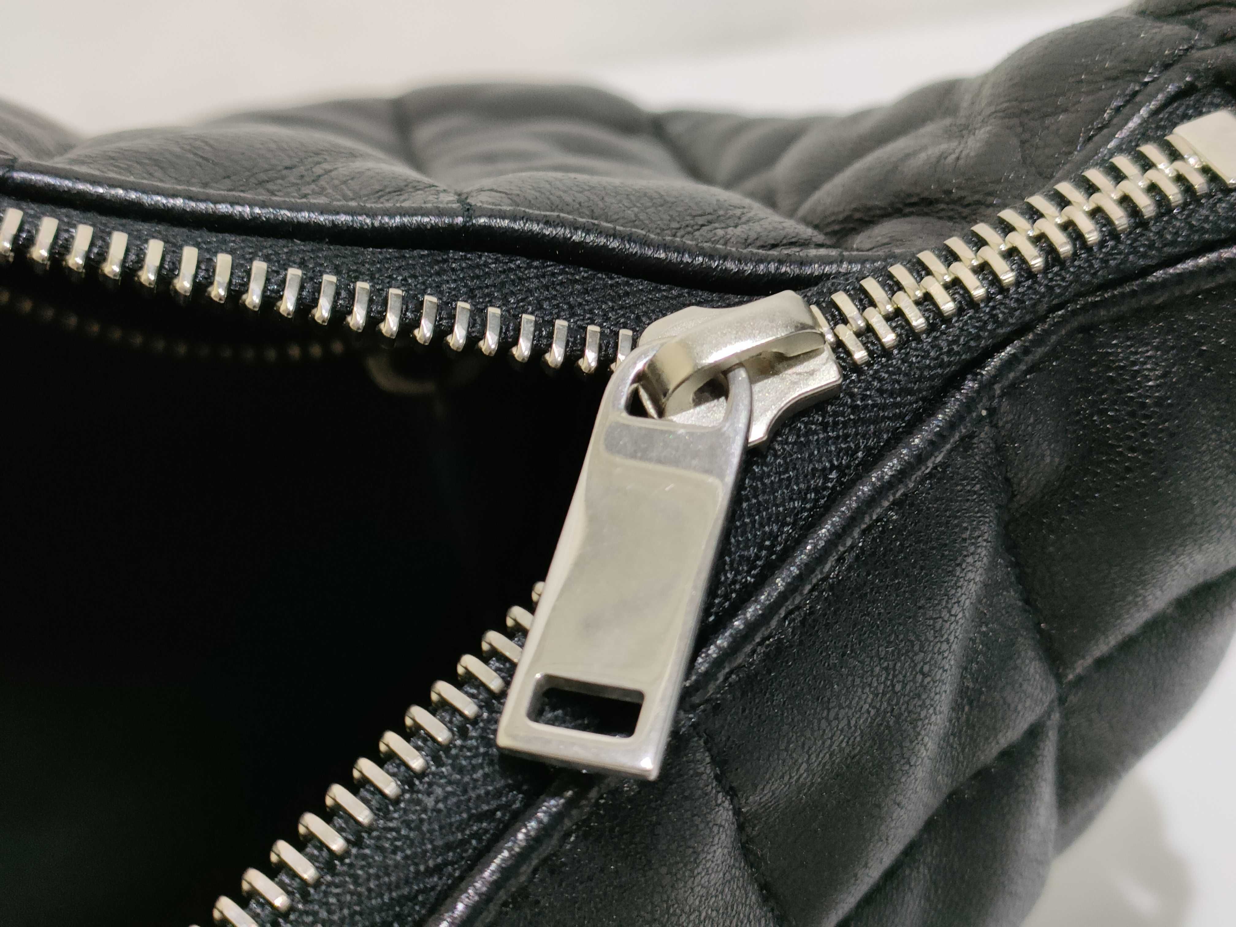Leather Shoulder Bag, Black, 797682 (Shoulder Bag) — view 13