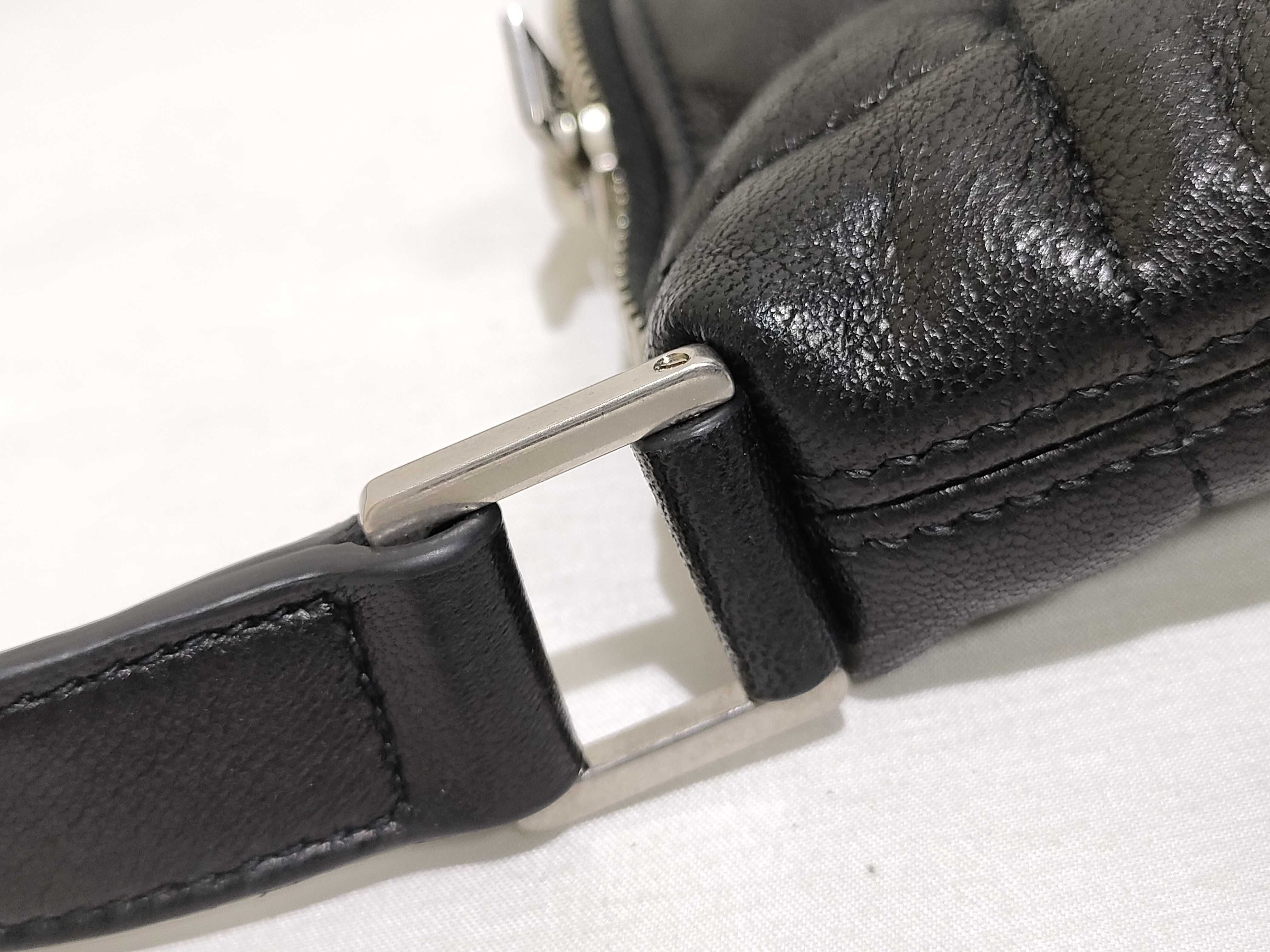 Leather Shoulder Bag, Black, 797682 (Shoulder Bag) — view 15