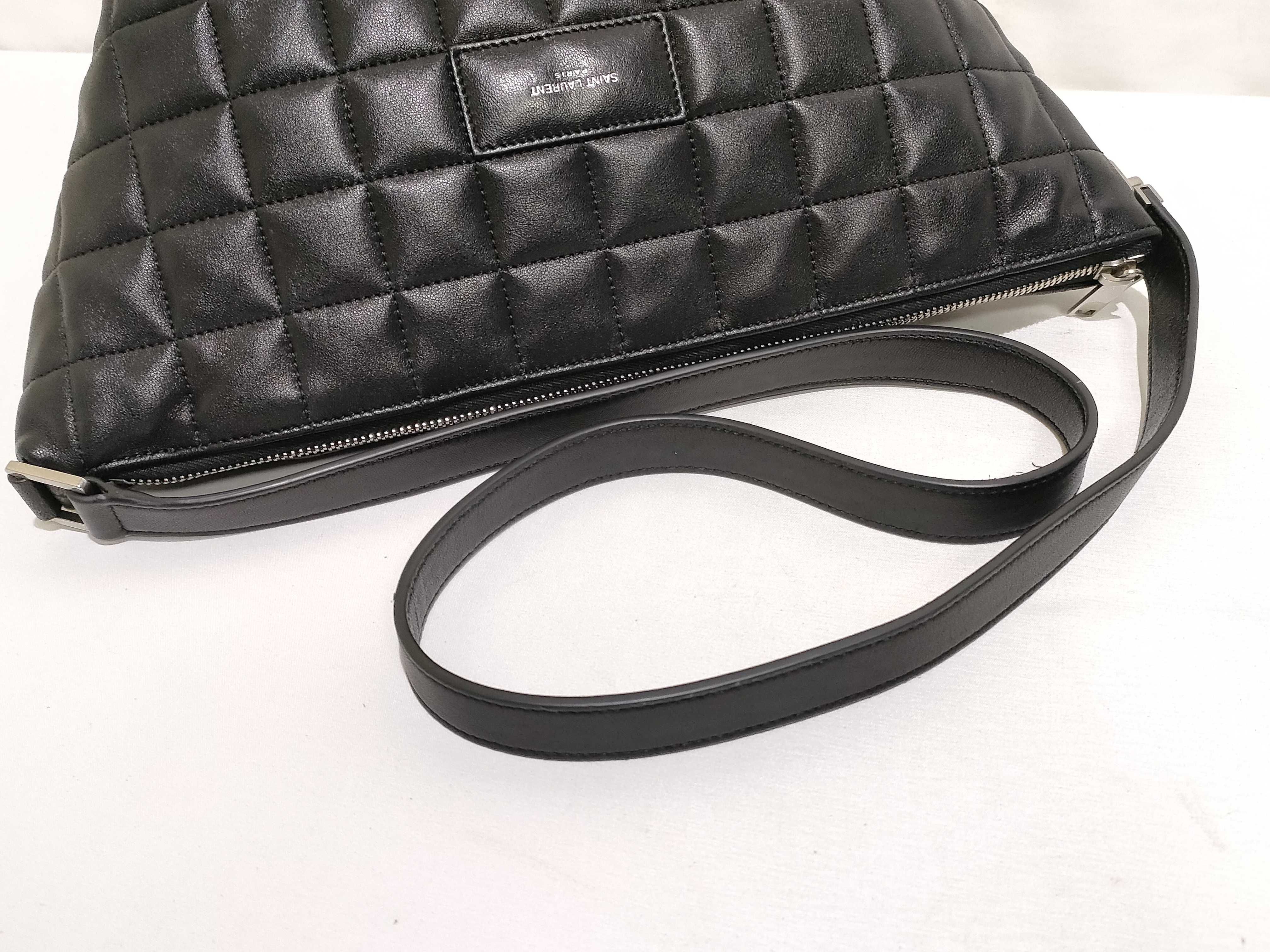 Leather Shoulder Bag, Black, 797682 (Shoulder Bag) — view 3