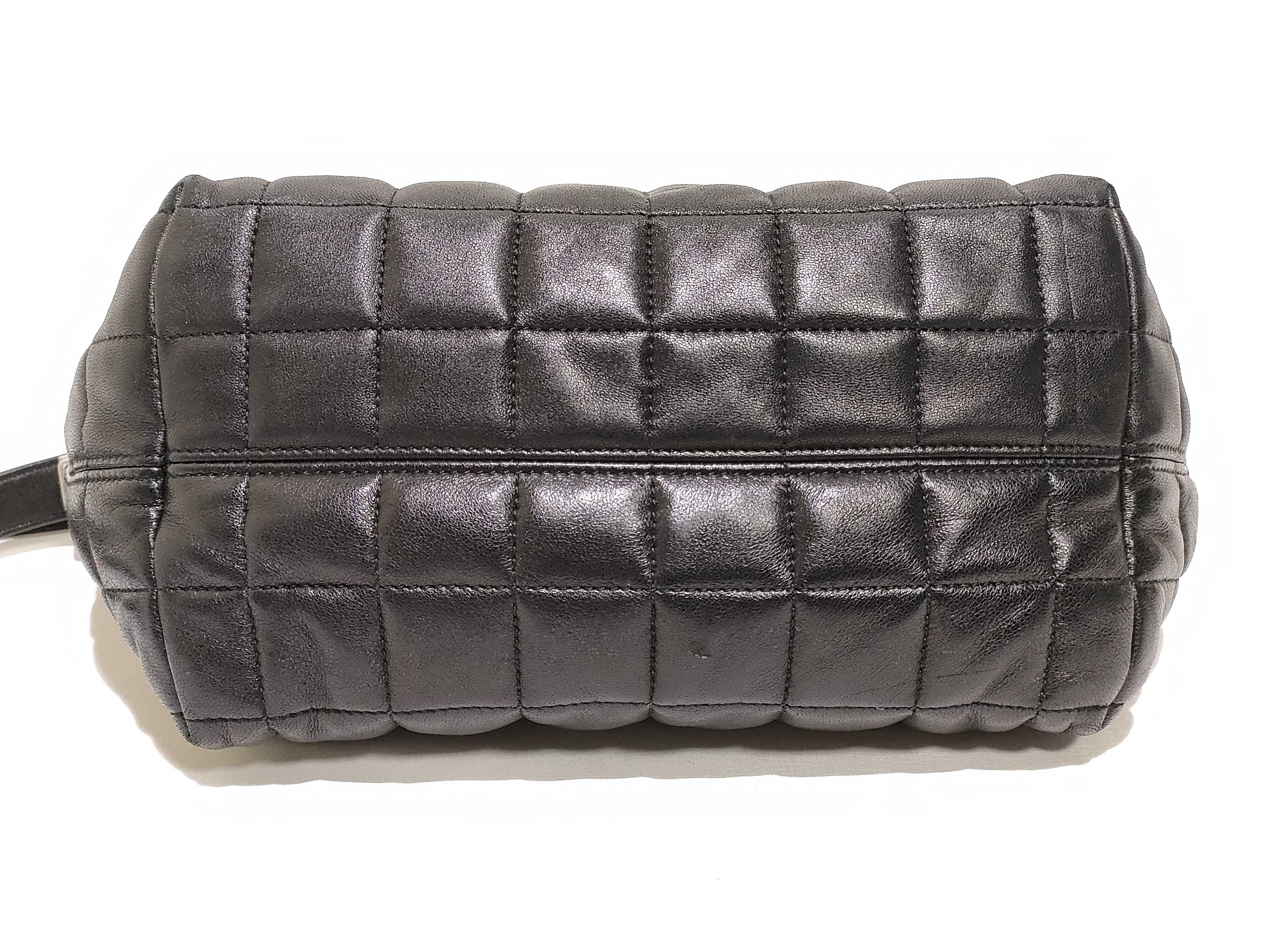 Leather Shoulder Bag, Black, 797682 (Shoulder Bag) — view 7