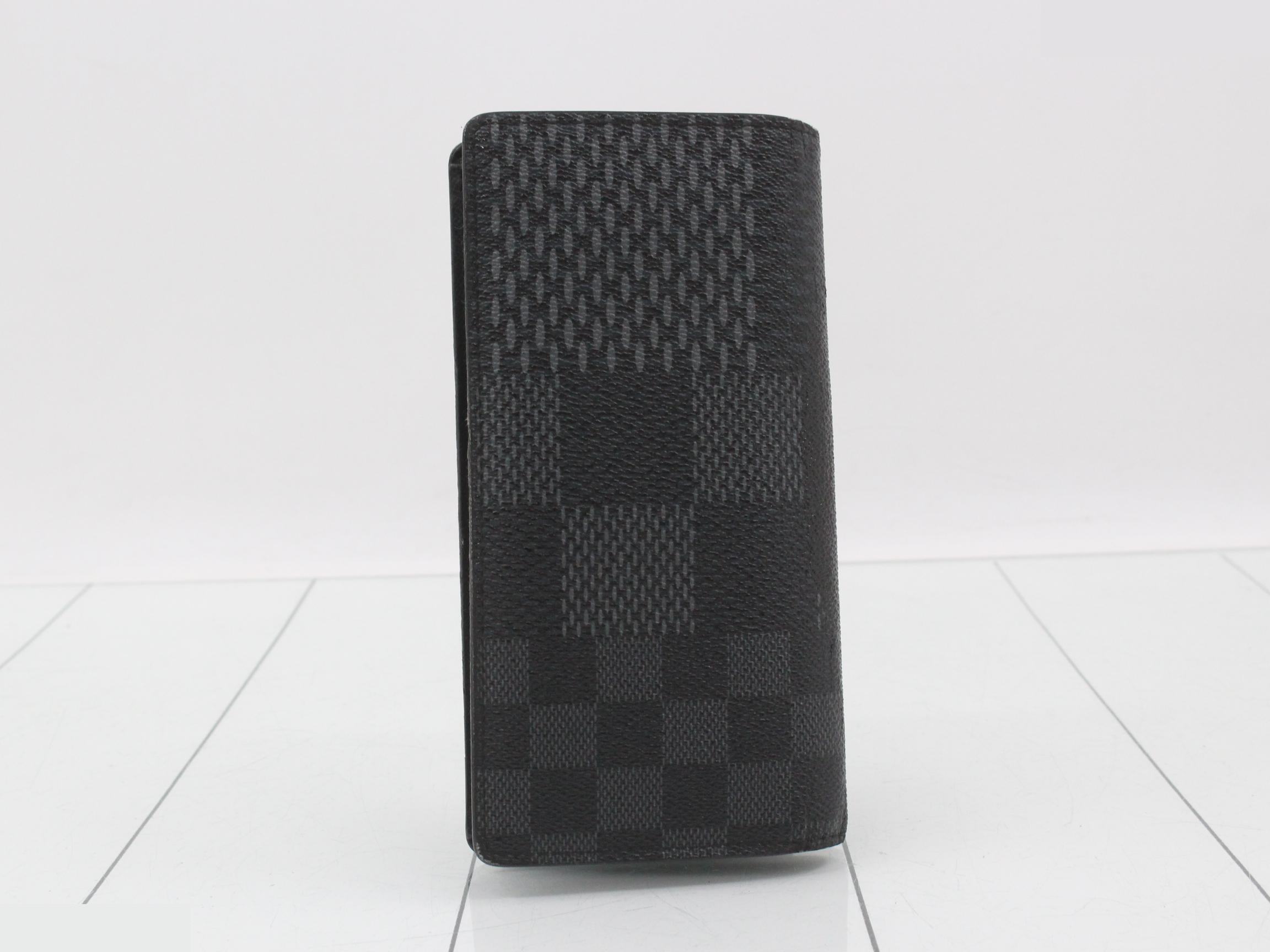 Damier Graphite 3D Portefeuille Brazza NM Long Wallet RFID — view 2
