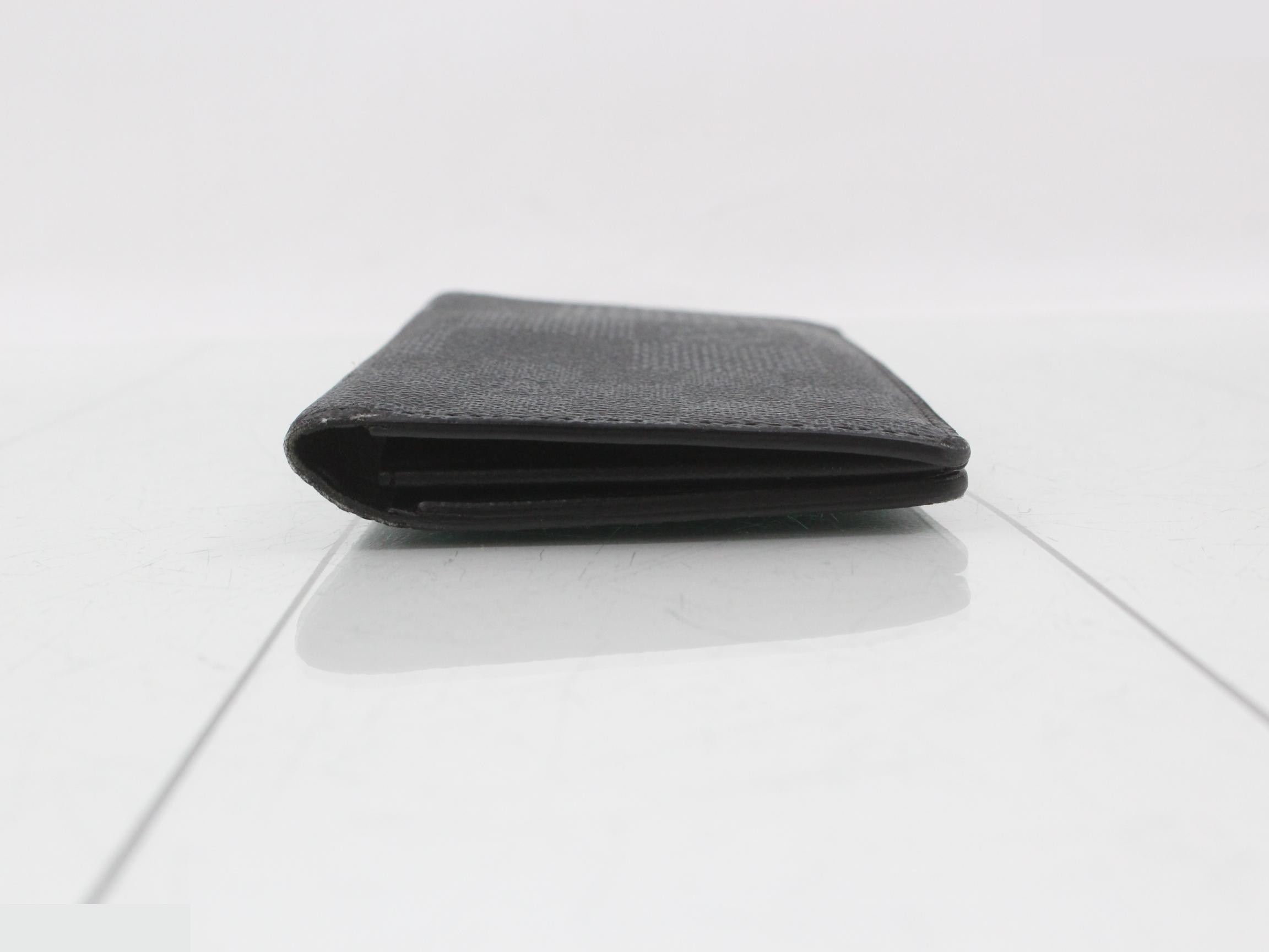 Damier Graphite 3D Portefeuille Brazza NM Long Wallet RFID — view 3