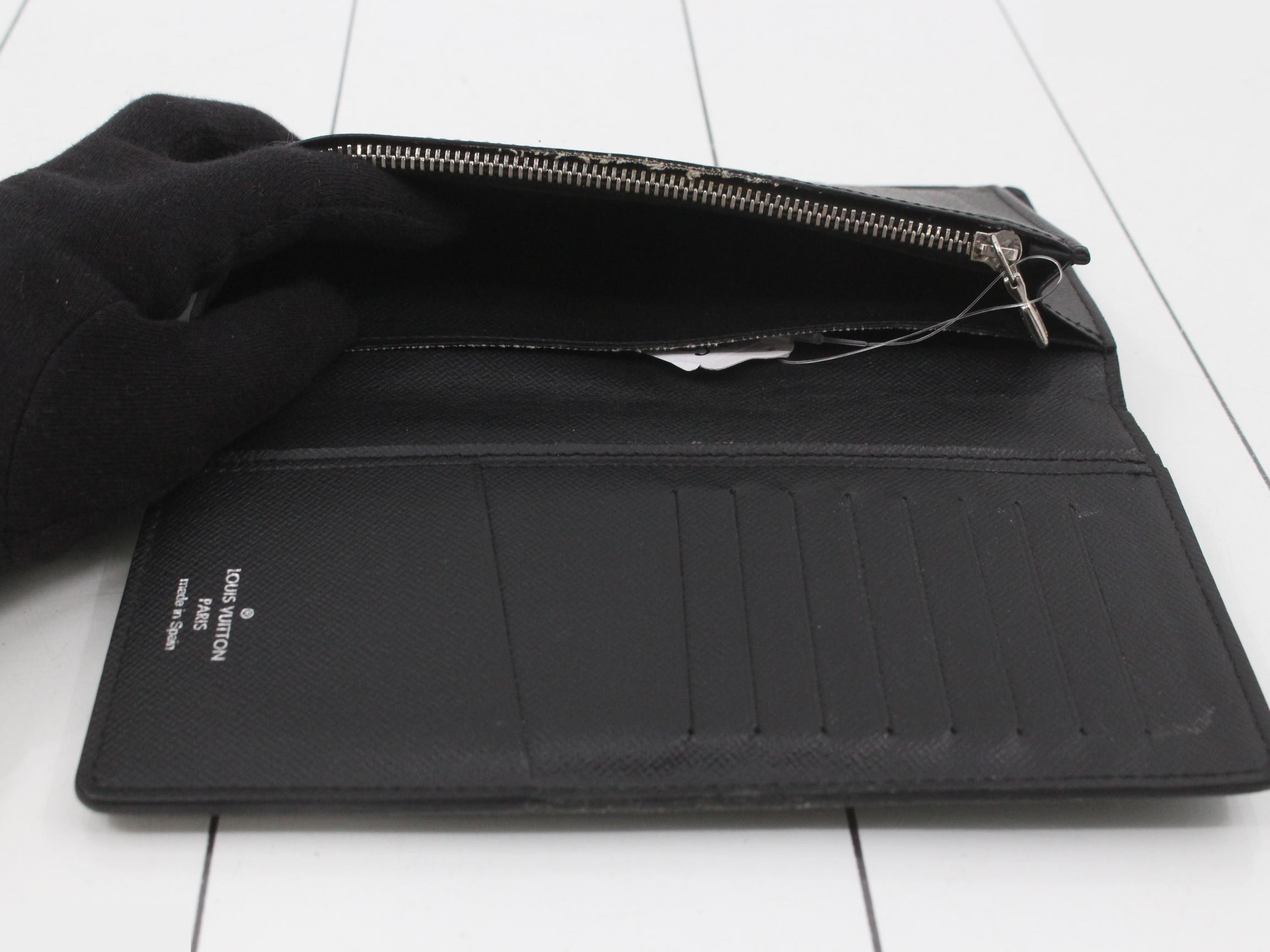 Damier Graphite 3D Portefeuille Brazza NM Long Wallet RFID — view 4