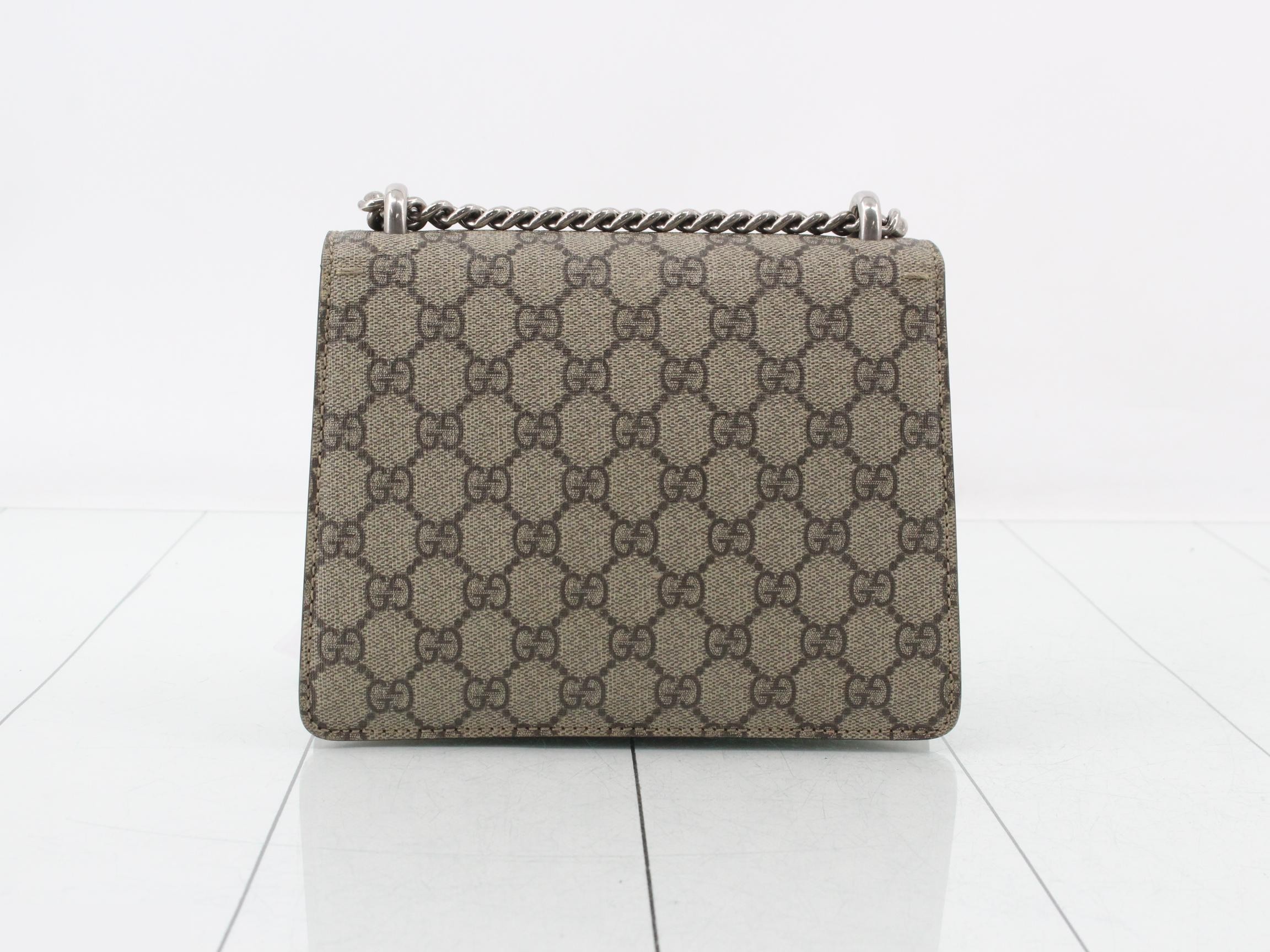 Dionysus GG Supreme Suede Chain Shoulder Bag — view 2