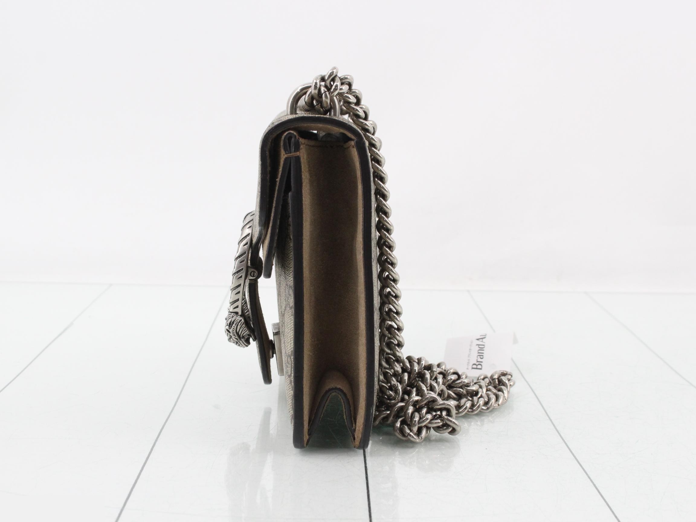 Dionysus GG Supreme Suede Chain Shoulder Bag — view 3