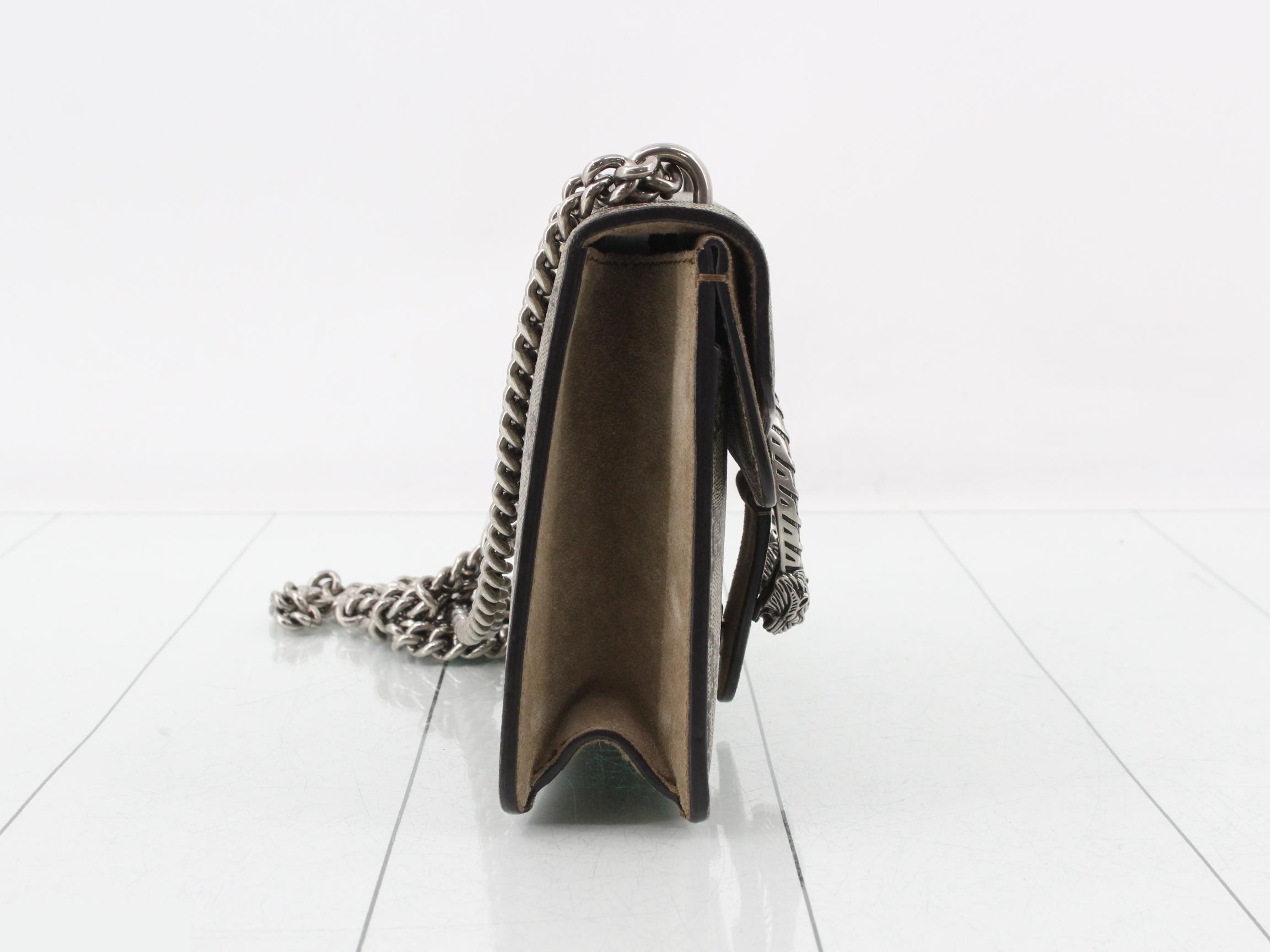 Dionysus GG Supreme Suede Chain Shoulder Bag — view 4