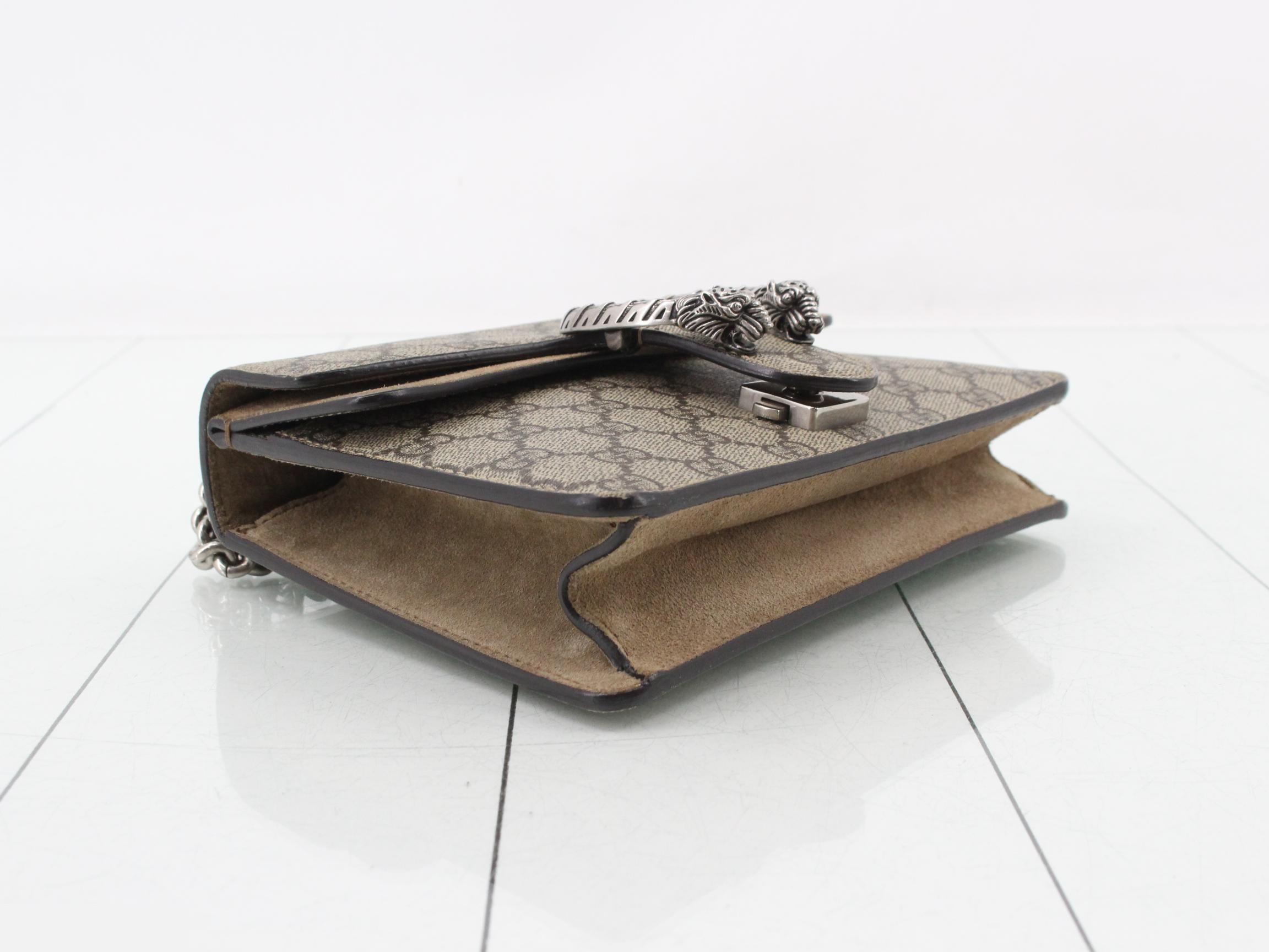 Dionysus GG Supreme Suede Chain Shoulder Bag — view 5