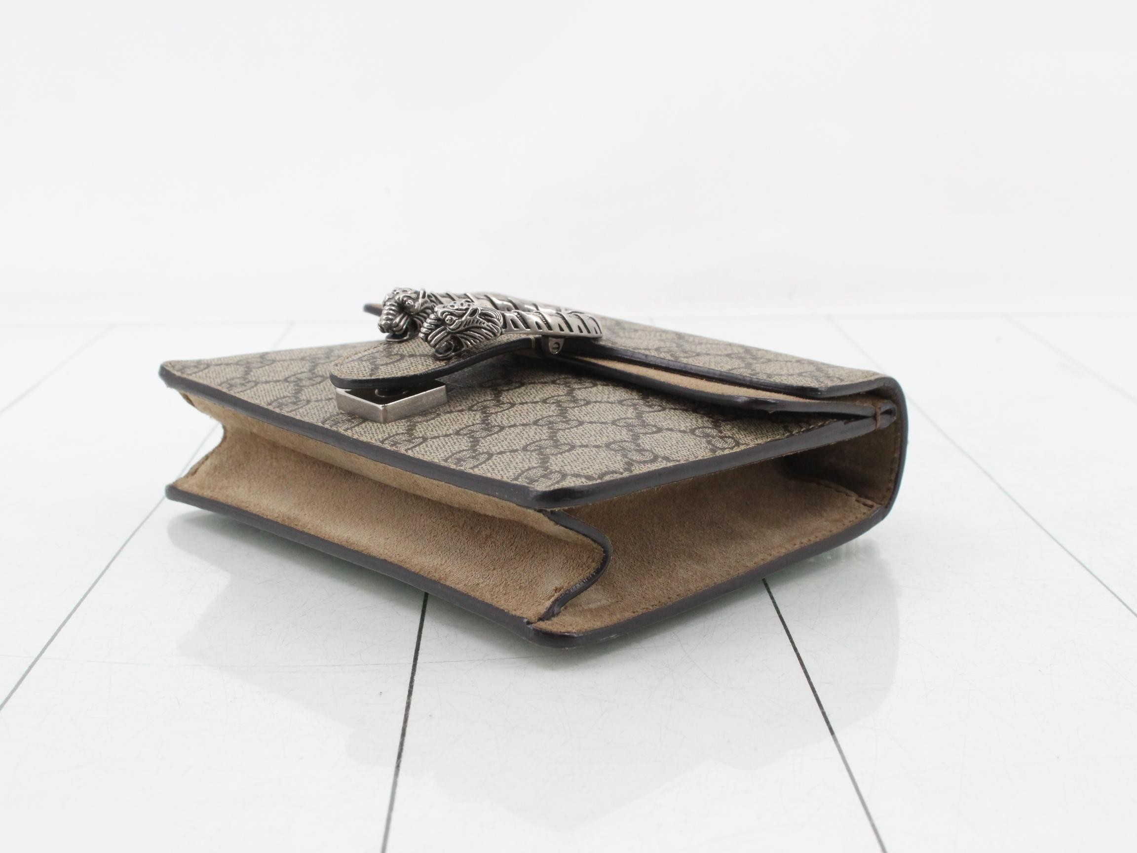 Dionysus GG Supreme Suede Chain Shoulder Bag — view 6