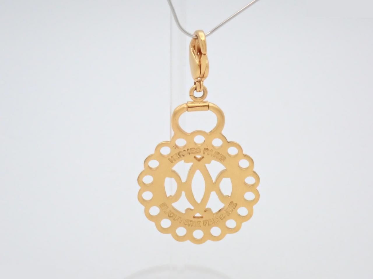 Vintage Haba Charm Pendant Top, GP Gold — view 2