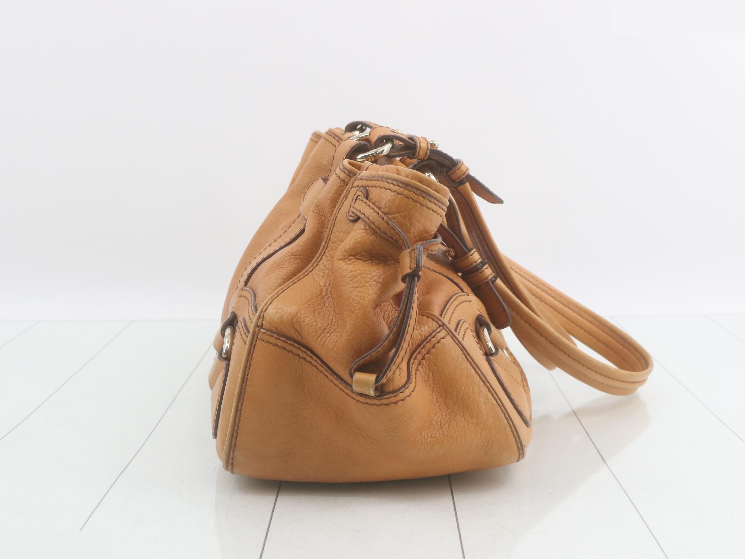 Leather shoulder bag with Macadam pattern, clasp closure, and inner bag included. — view 3