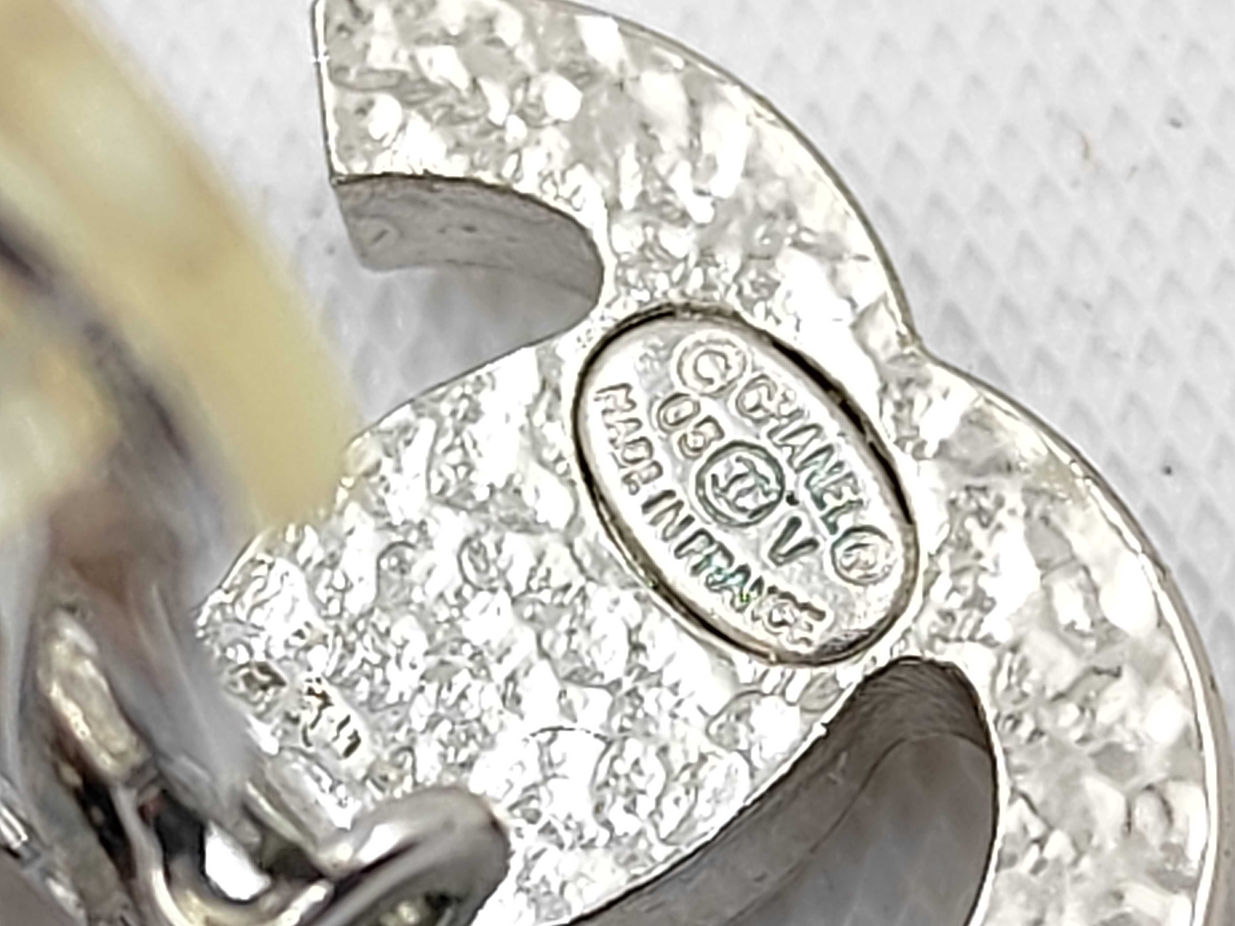 Coco Mark Silver Pearl Earrings — view 5