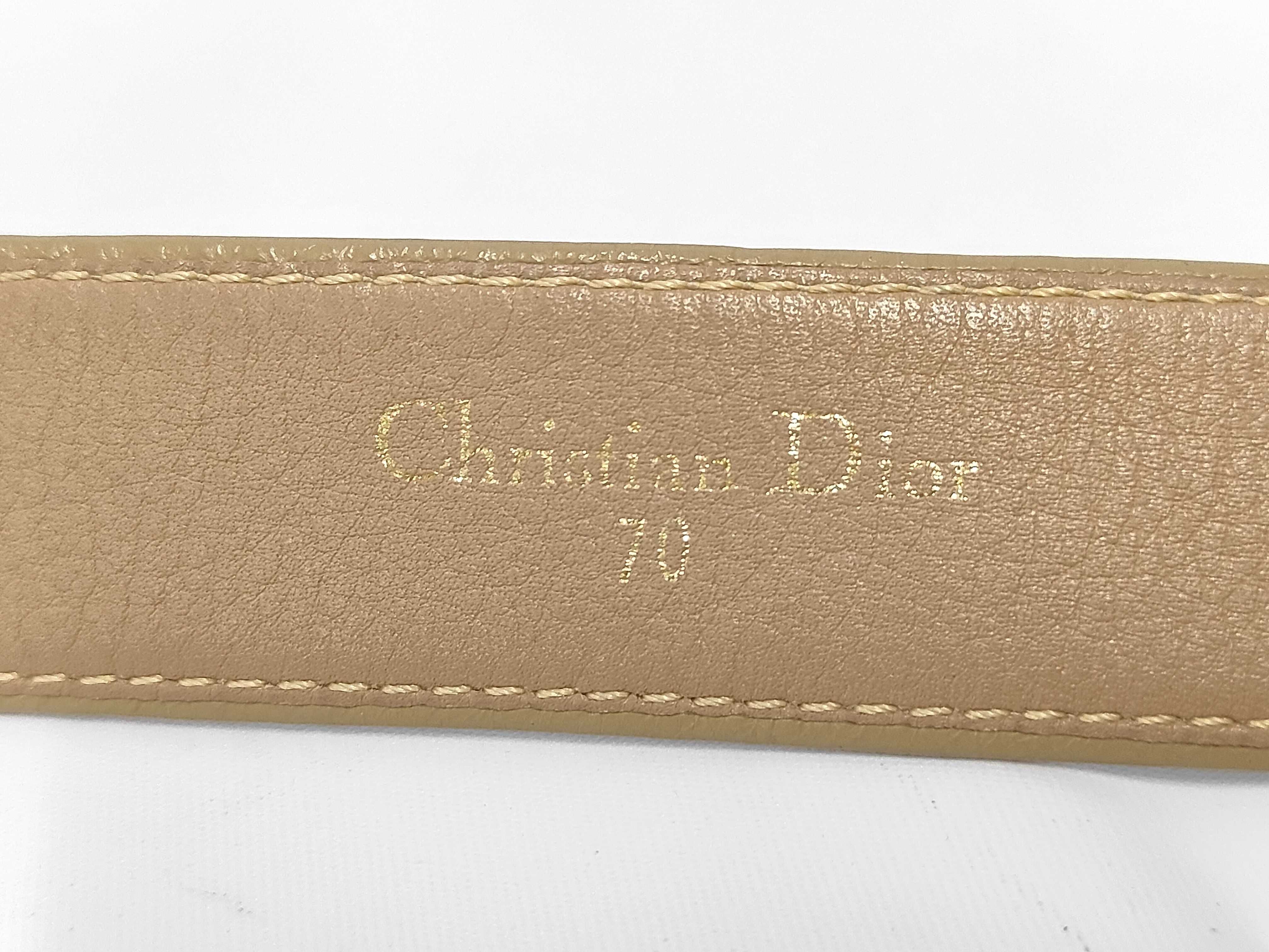 CD logo buckle leather belt, size 70. — view 5