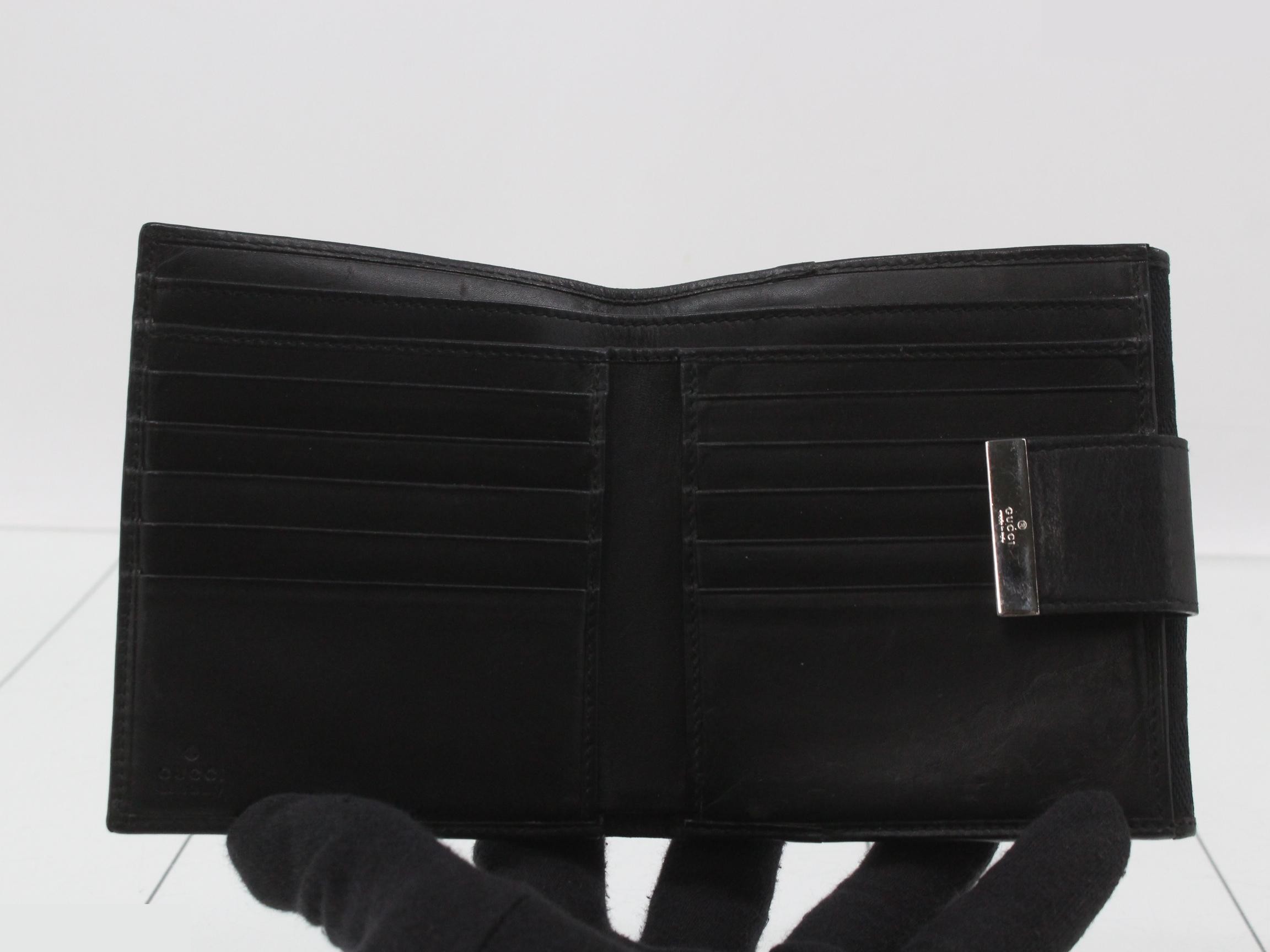 Canvas Bi-fold Wallet, Black, 035 3661 2249 — view 4