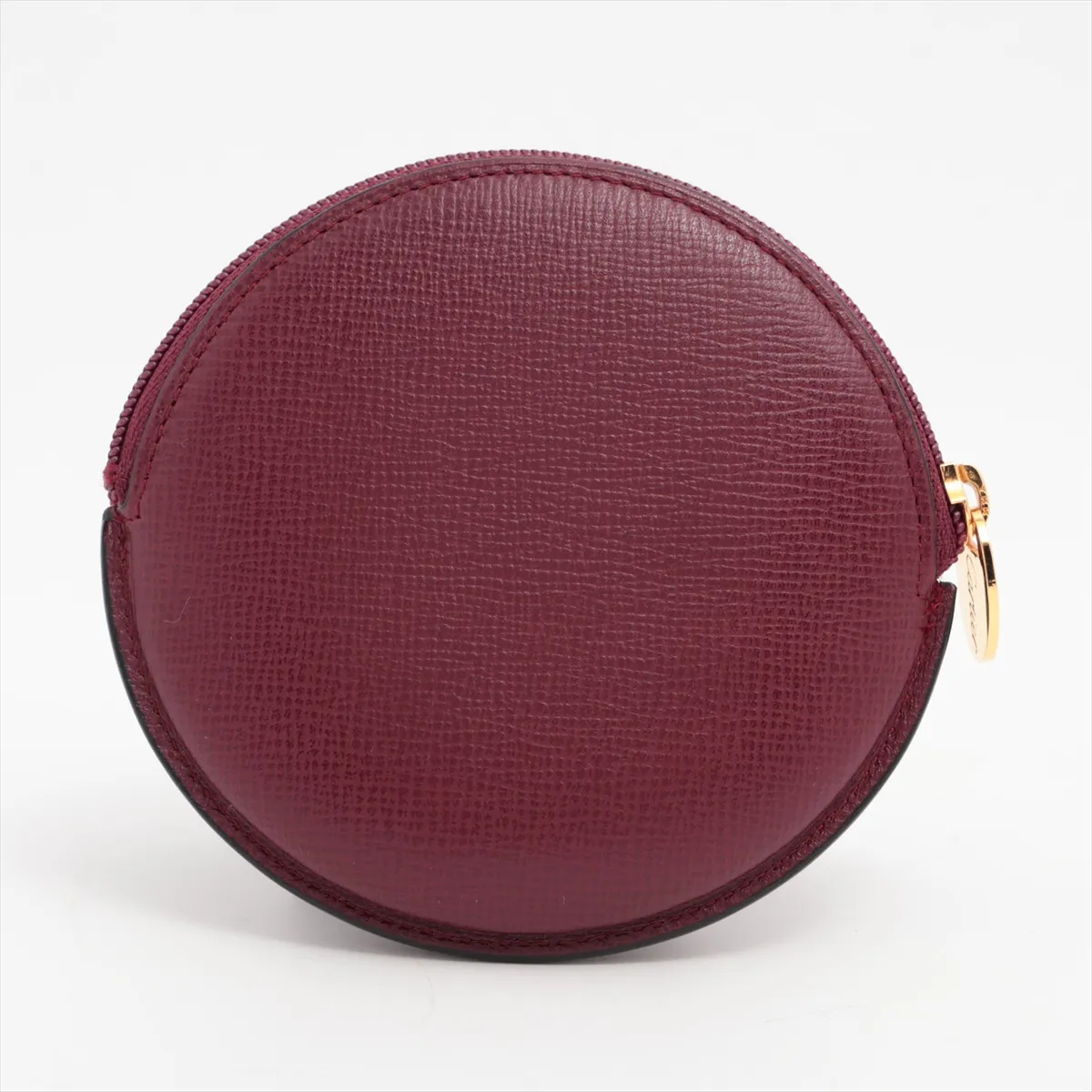 Must Leather Coin Case Bordeaux Round — view 2
