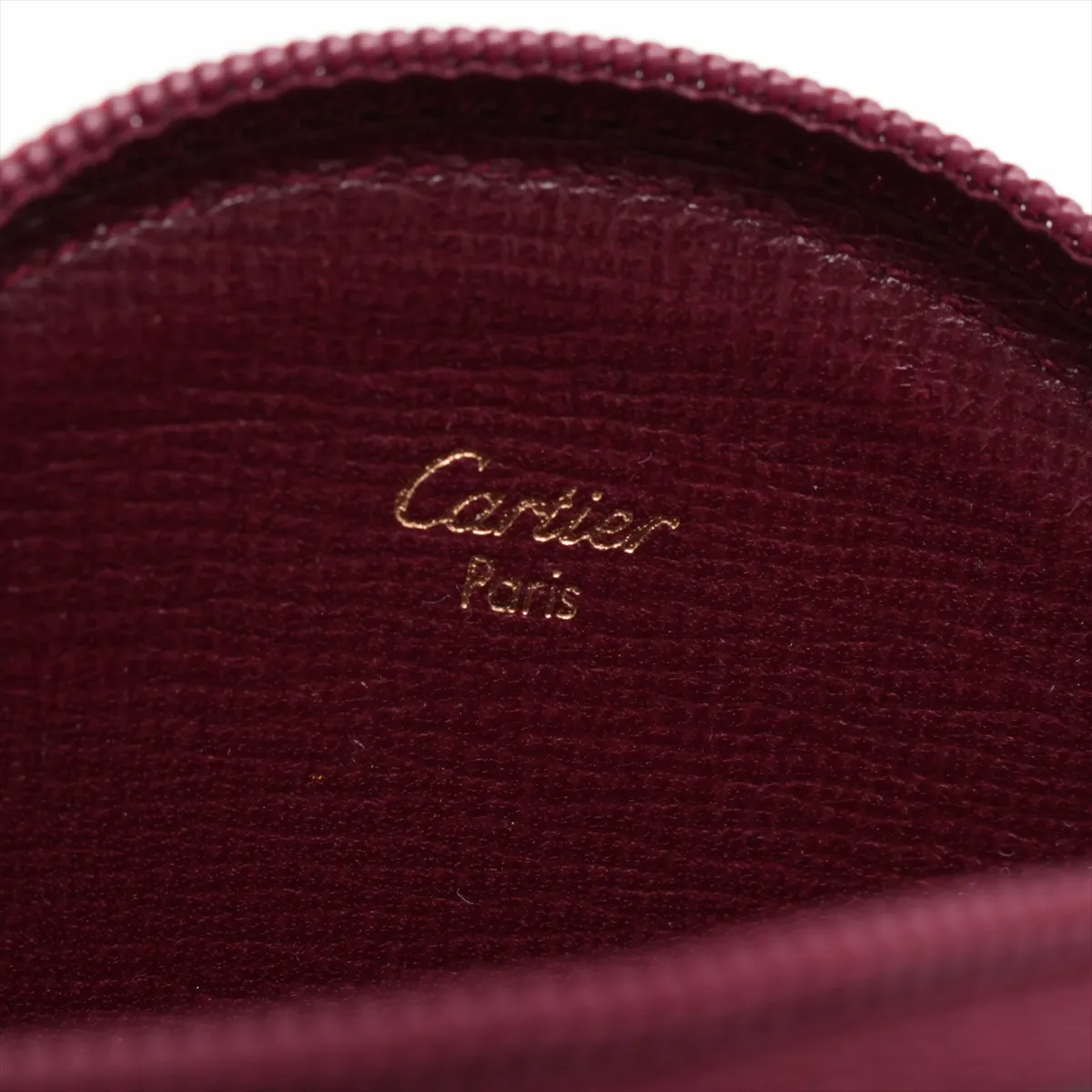 Must Leather Coin Case Bordeaux Round — view 4
