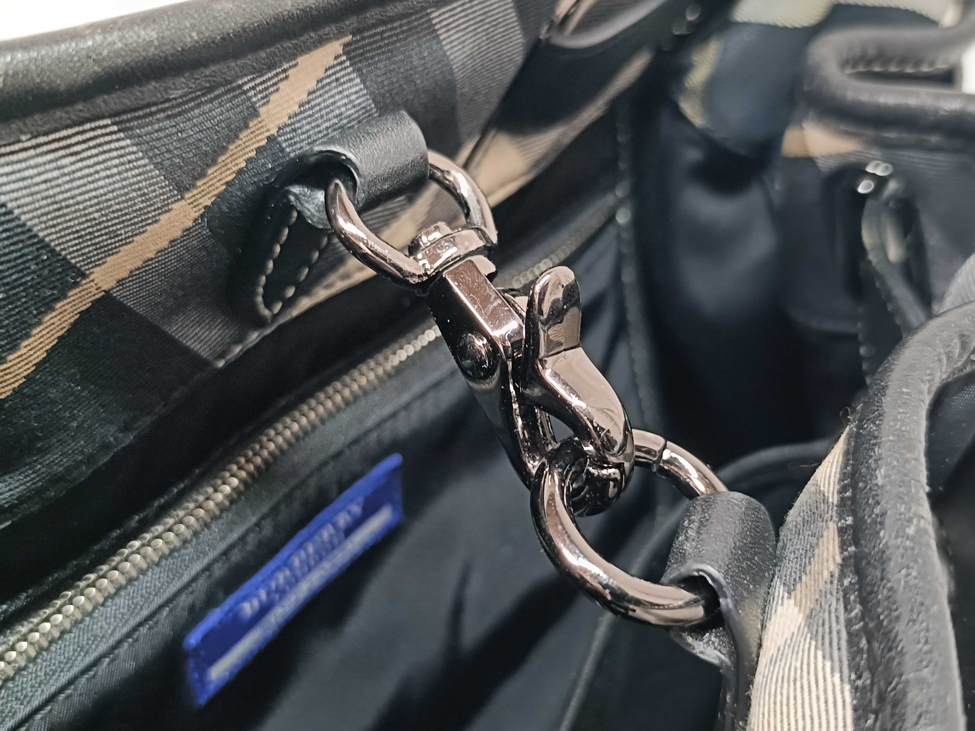 Blue Label Nylon Tote Bag Handbag — view 8