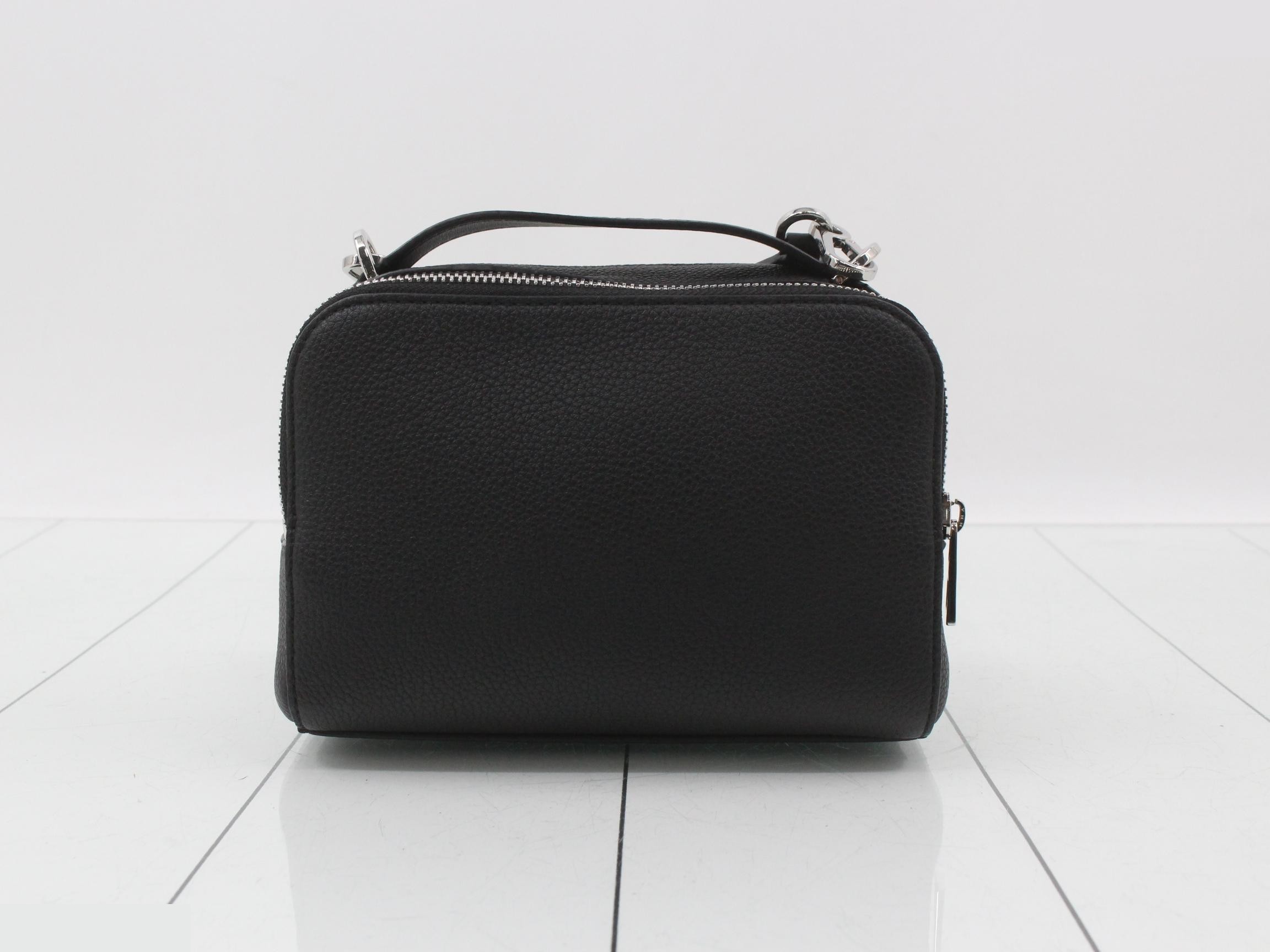 Crossbody Camera Bag, Mini Shoulder Bag, Black — view 2