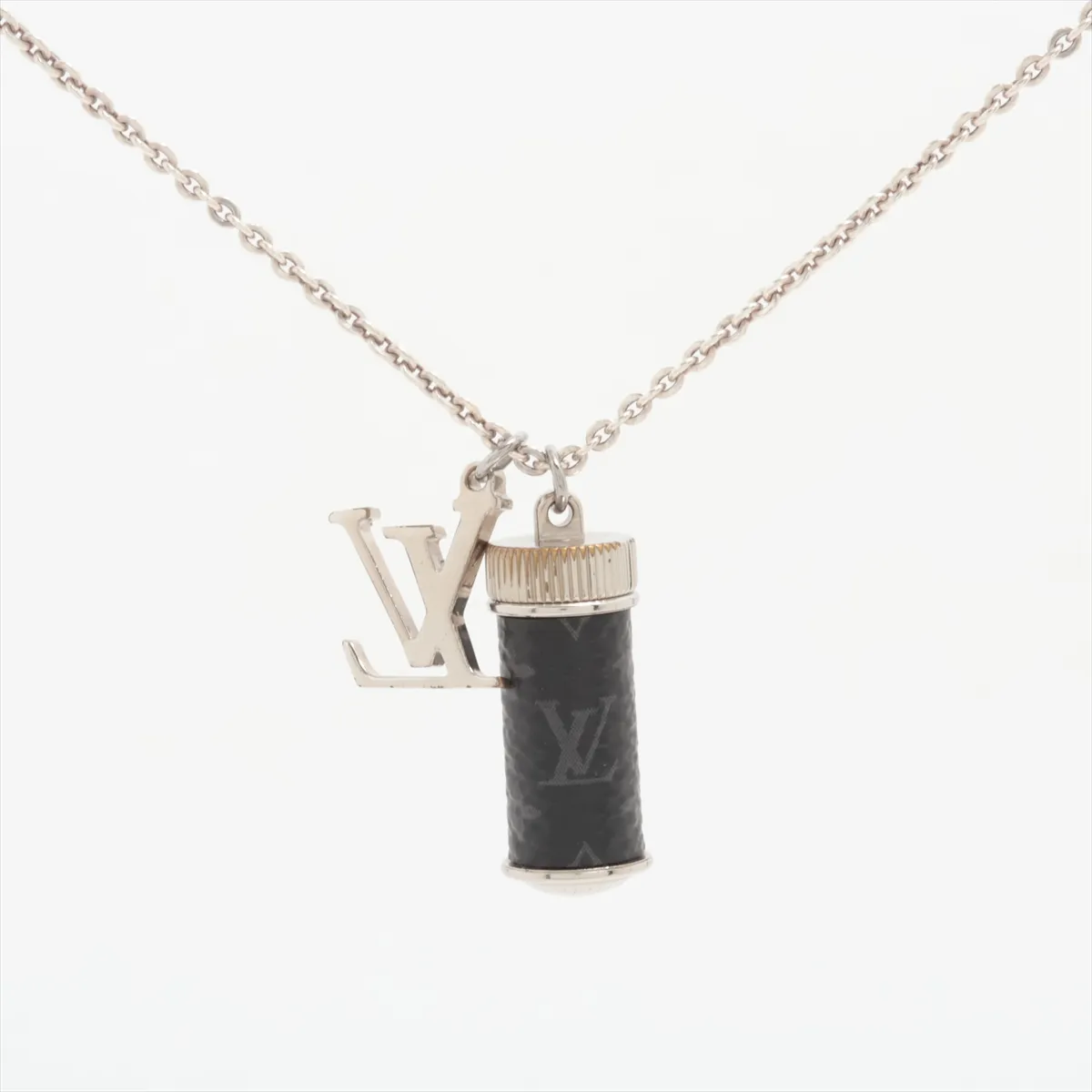 M63641 Collier Charms Monogram Eclipse AK0271 Necklace, Metal, Total Weight 16.6g, Black, — view 2