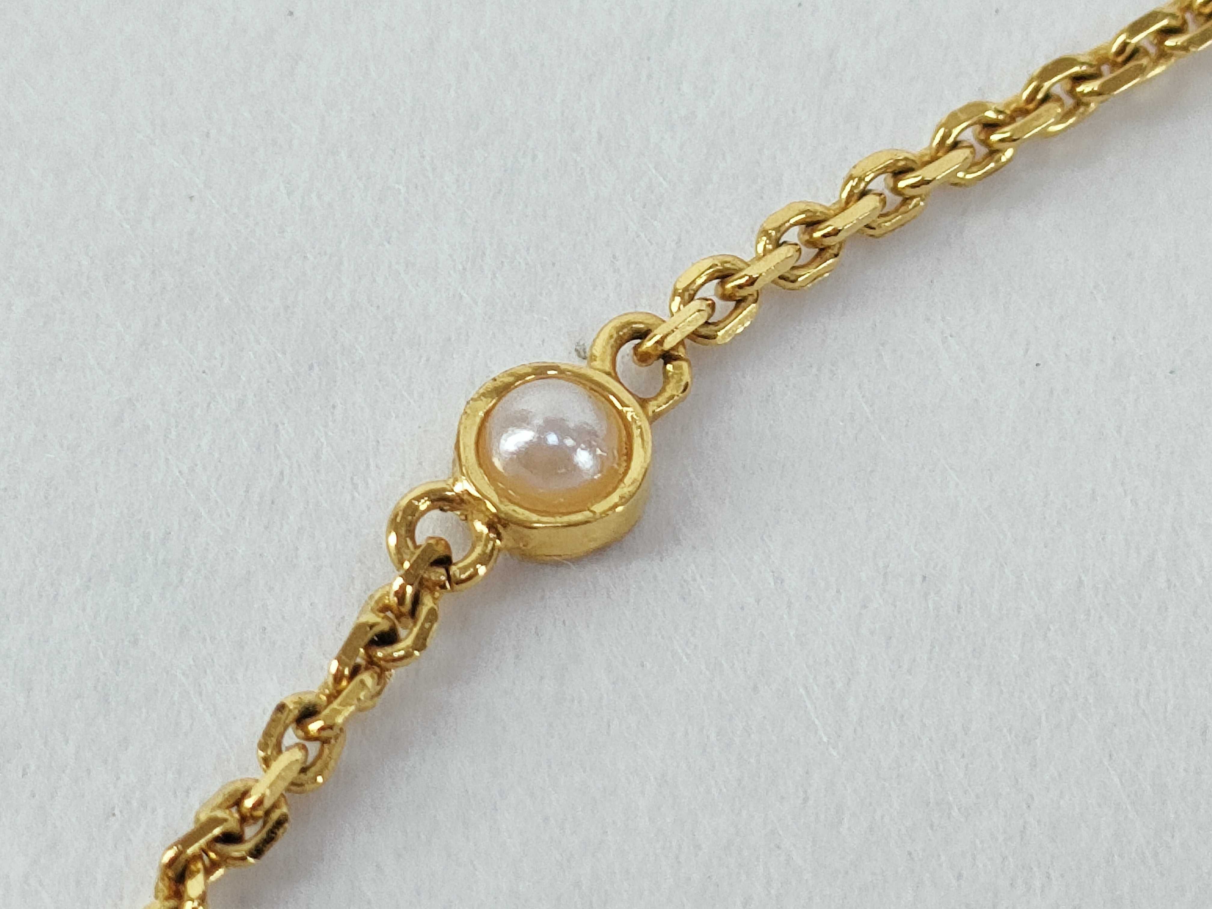 CD Rhinestone Pearl Necklace — view 6