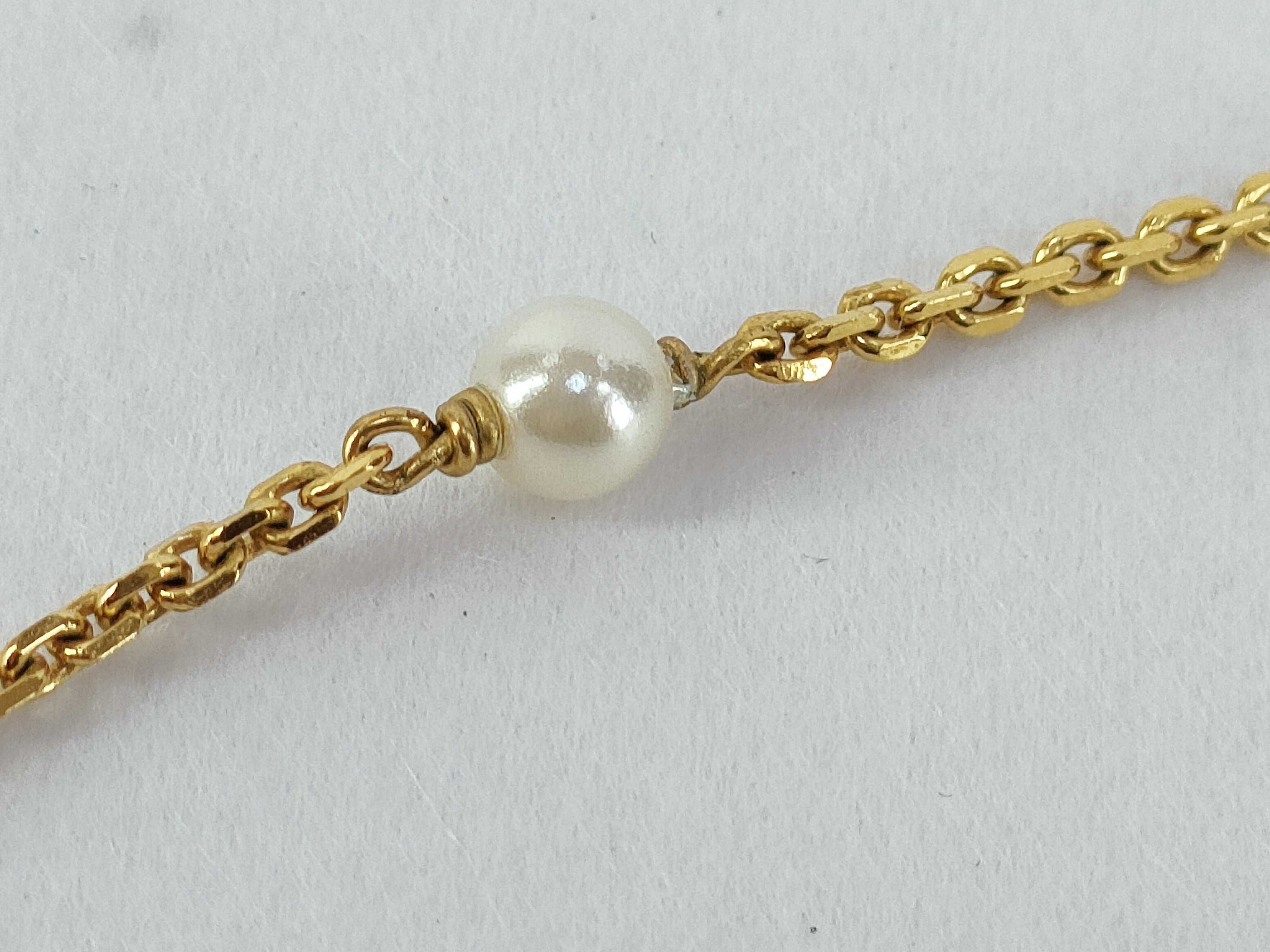 CD Rhinestone Pearl Necklace — view 7