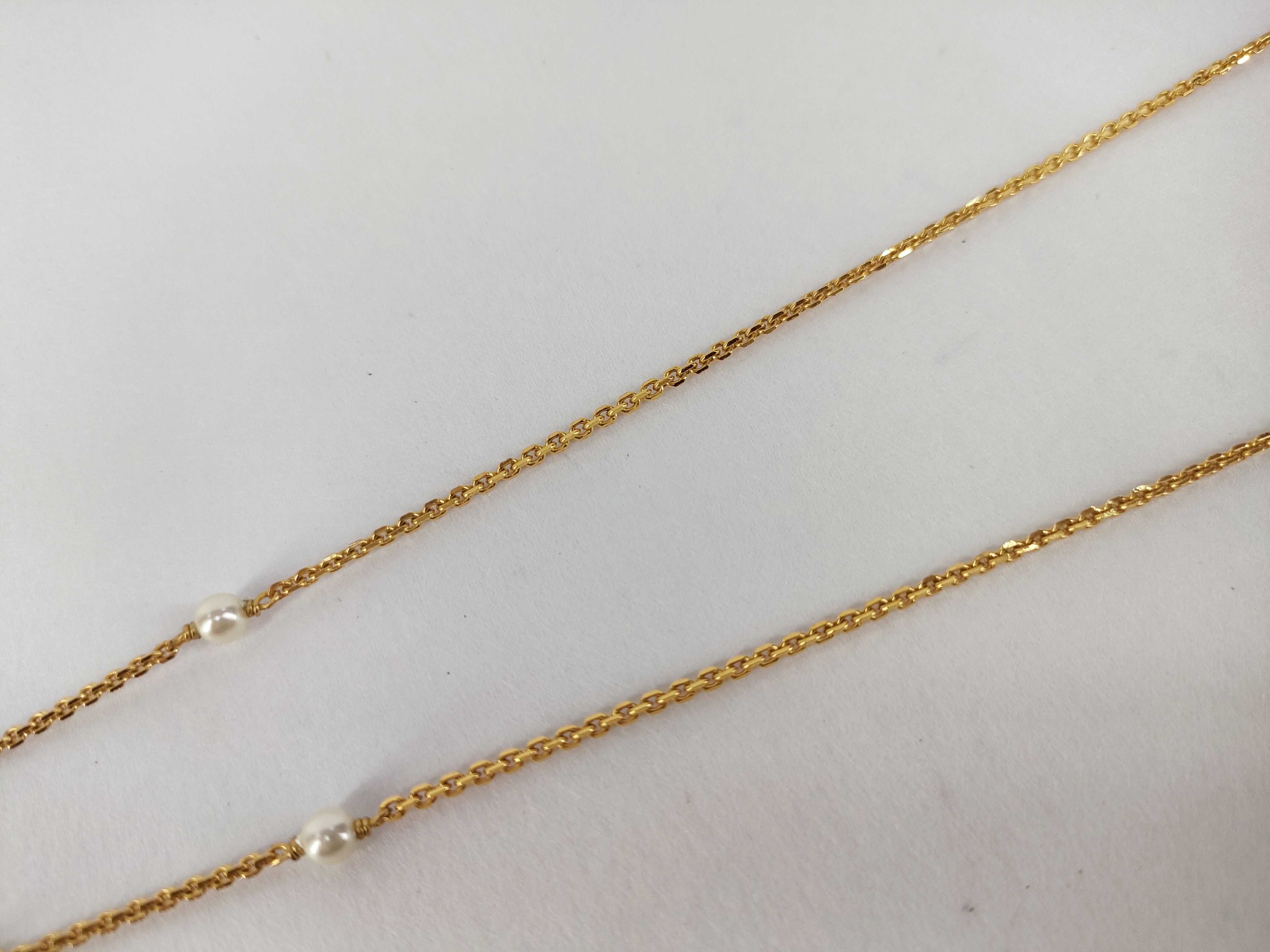 CD Rhinestone Pearl Necklace — view 9