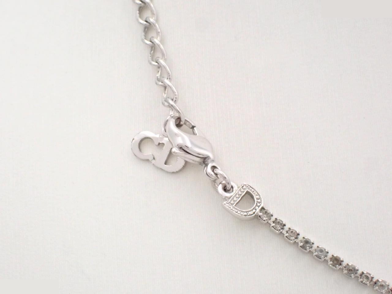 necklace rhinestone stone chain — view 2