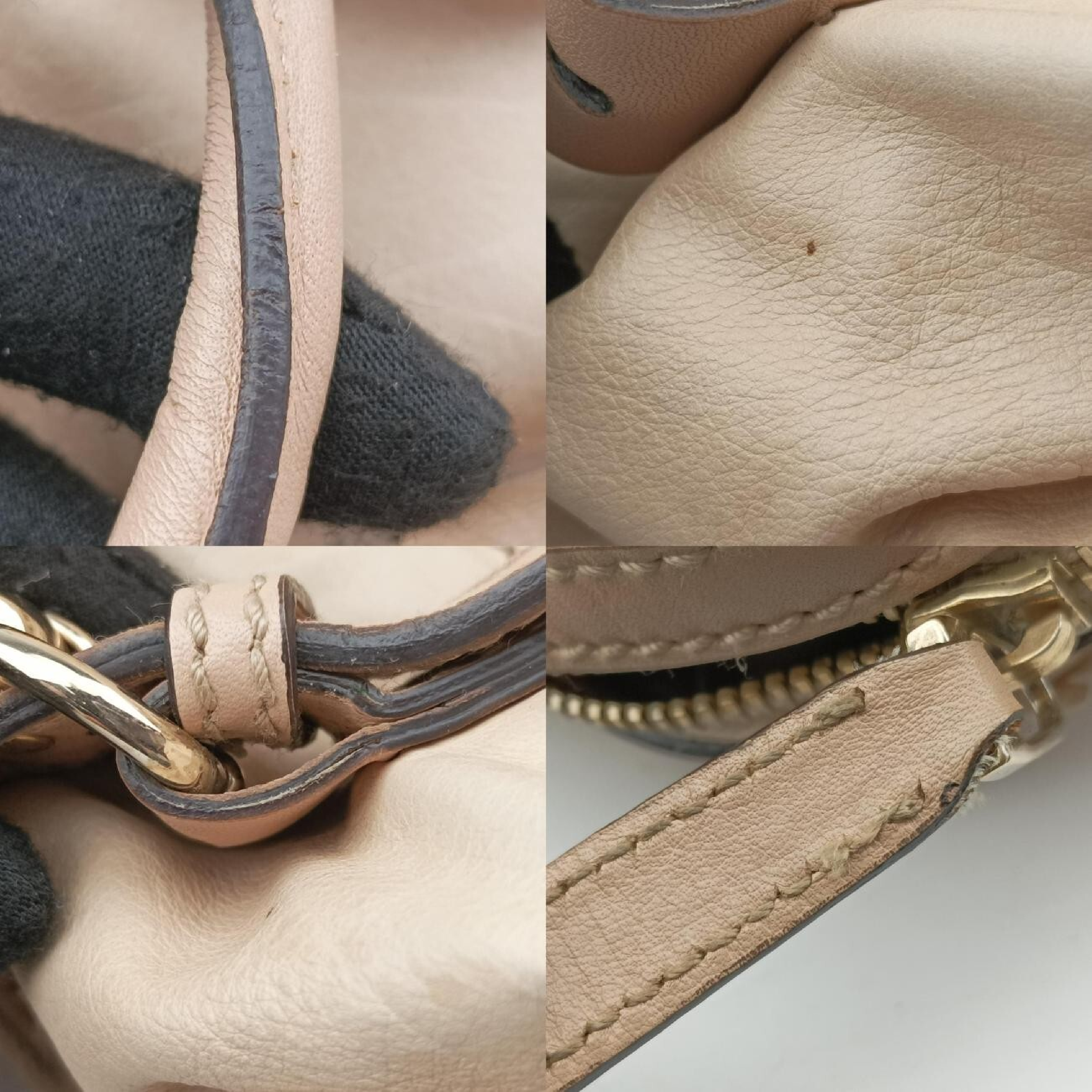 Sabrina Boston Beige Leather Handbag 189848 D1871102 — view 9