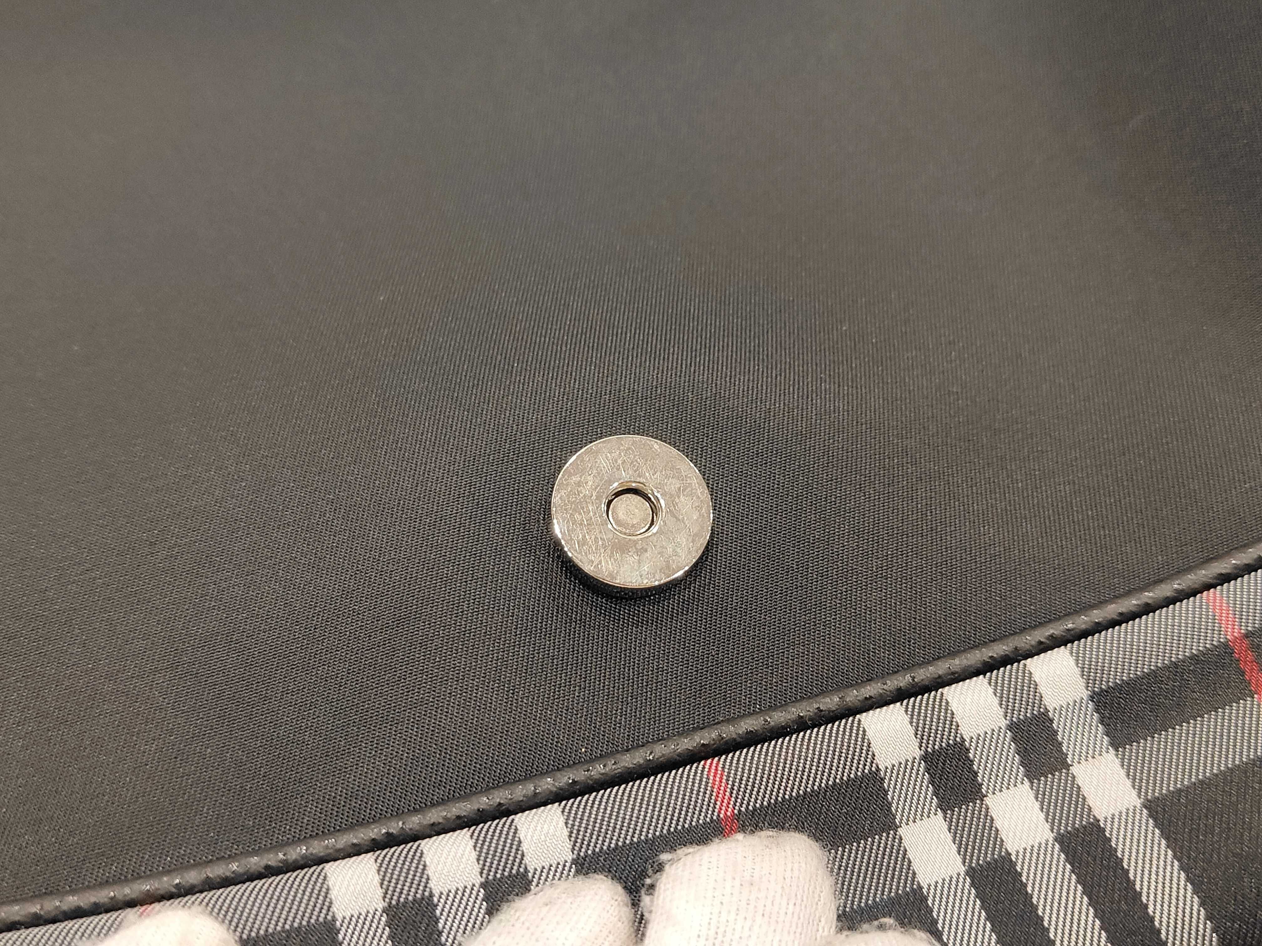 London Check Nylon Messenger Shoulder Bag — view 12