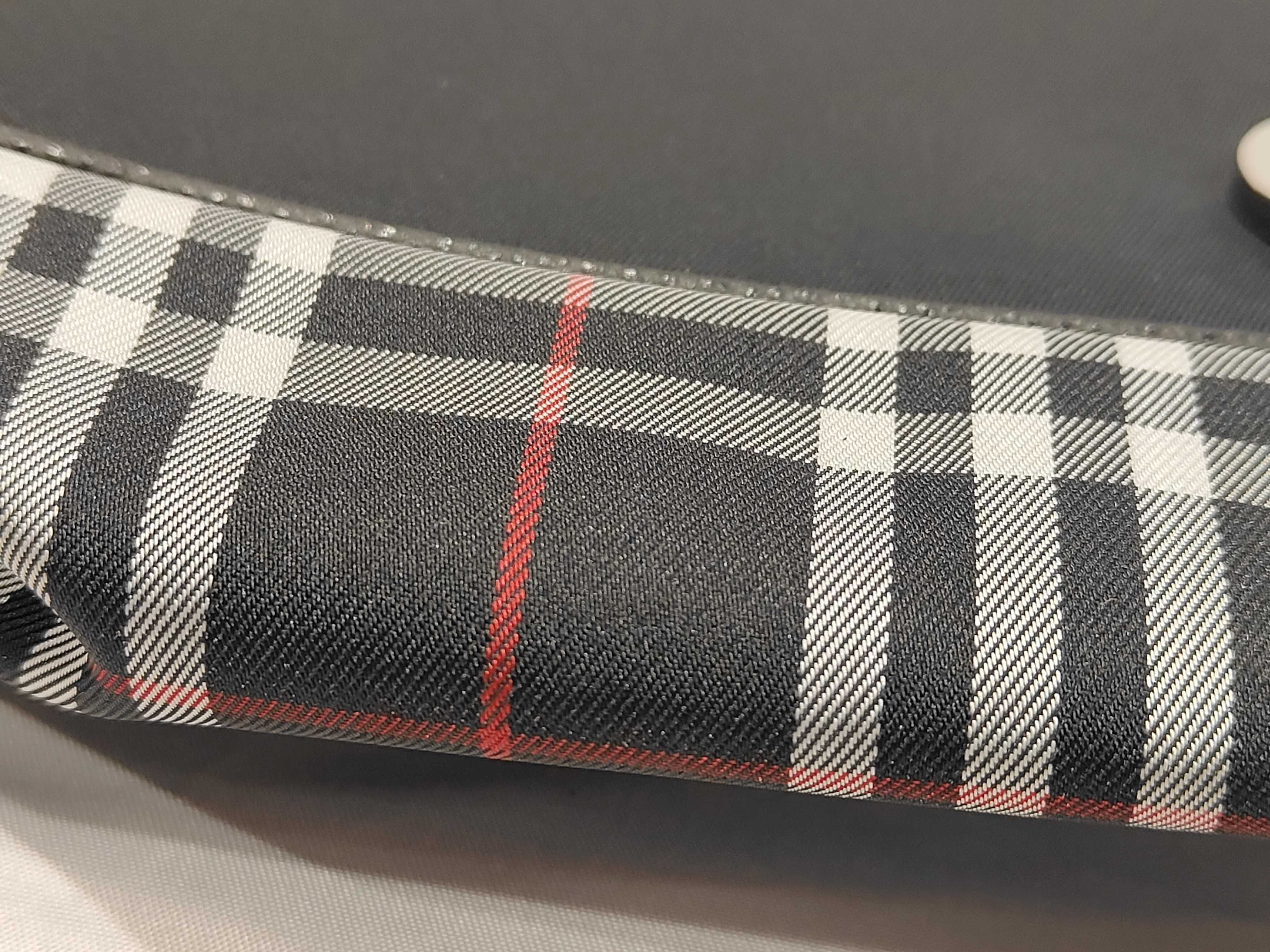 London Check Nylon Messenger Shoulder Bag — view 13