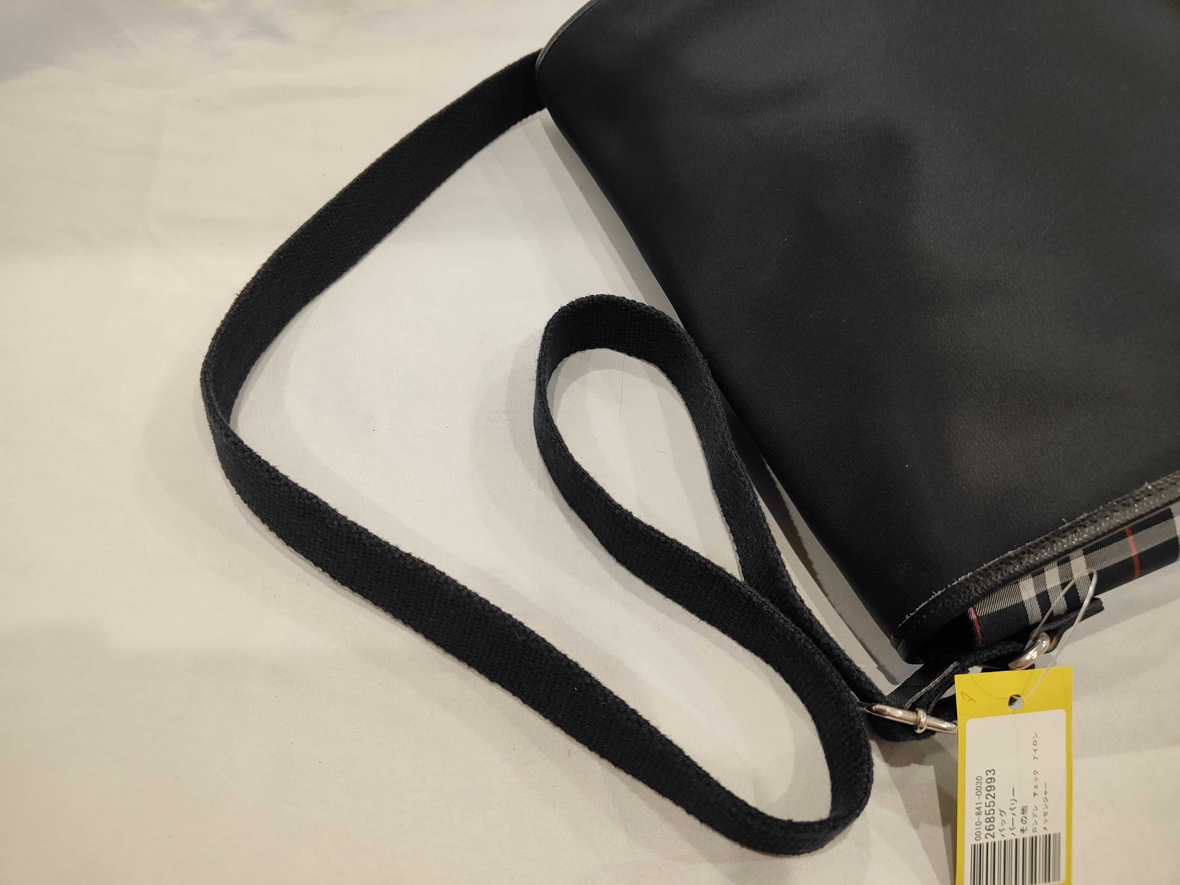London Check Nylon Messenger Shoulder Bag — view 7
