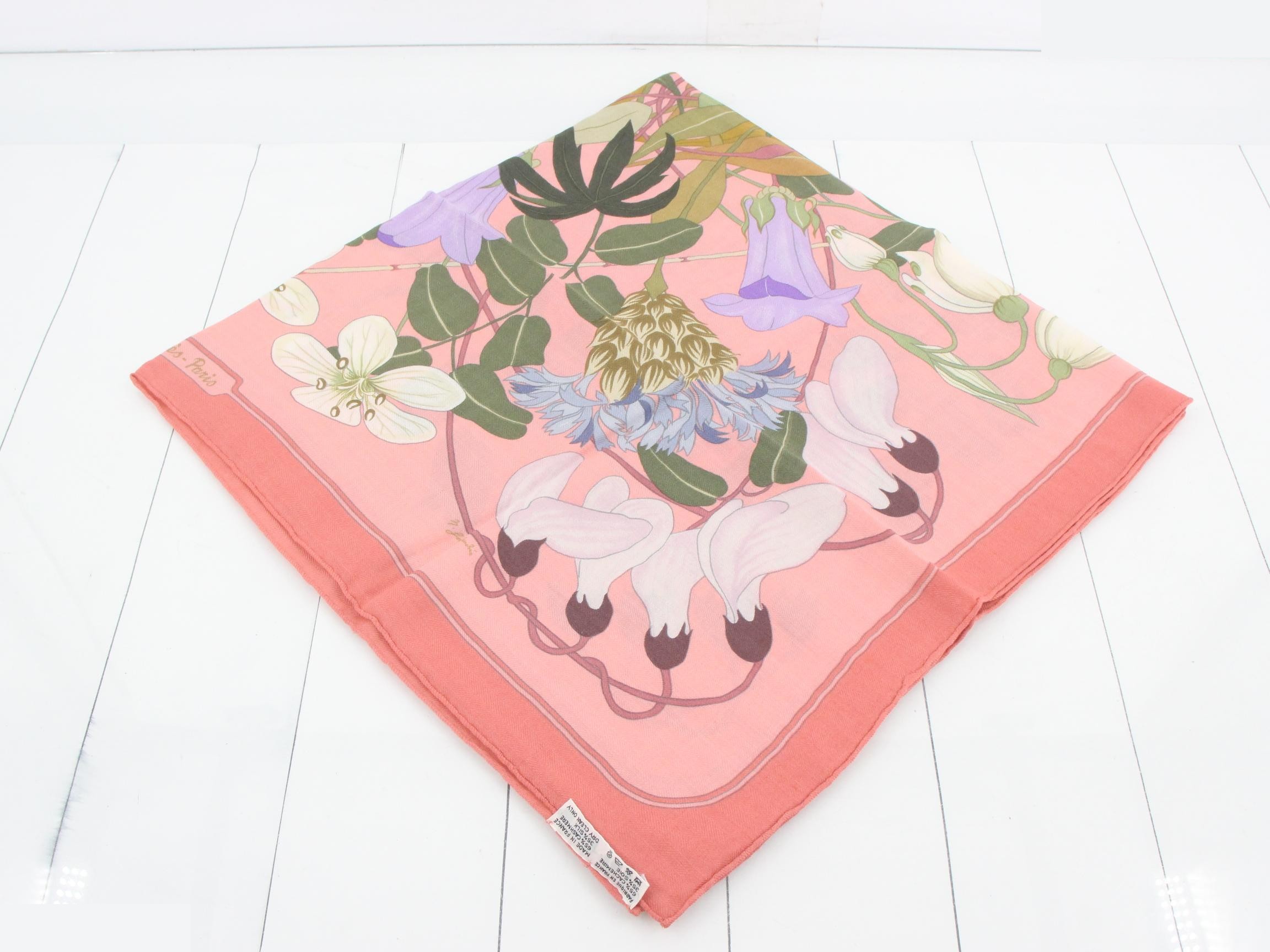 Hermès scarf, Carre 90, Greek Flowers — view 2