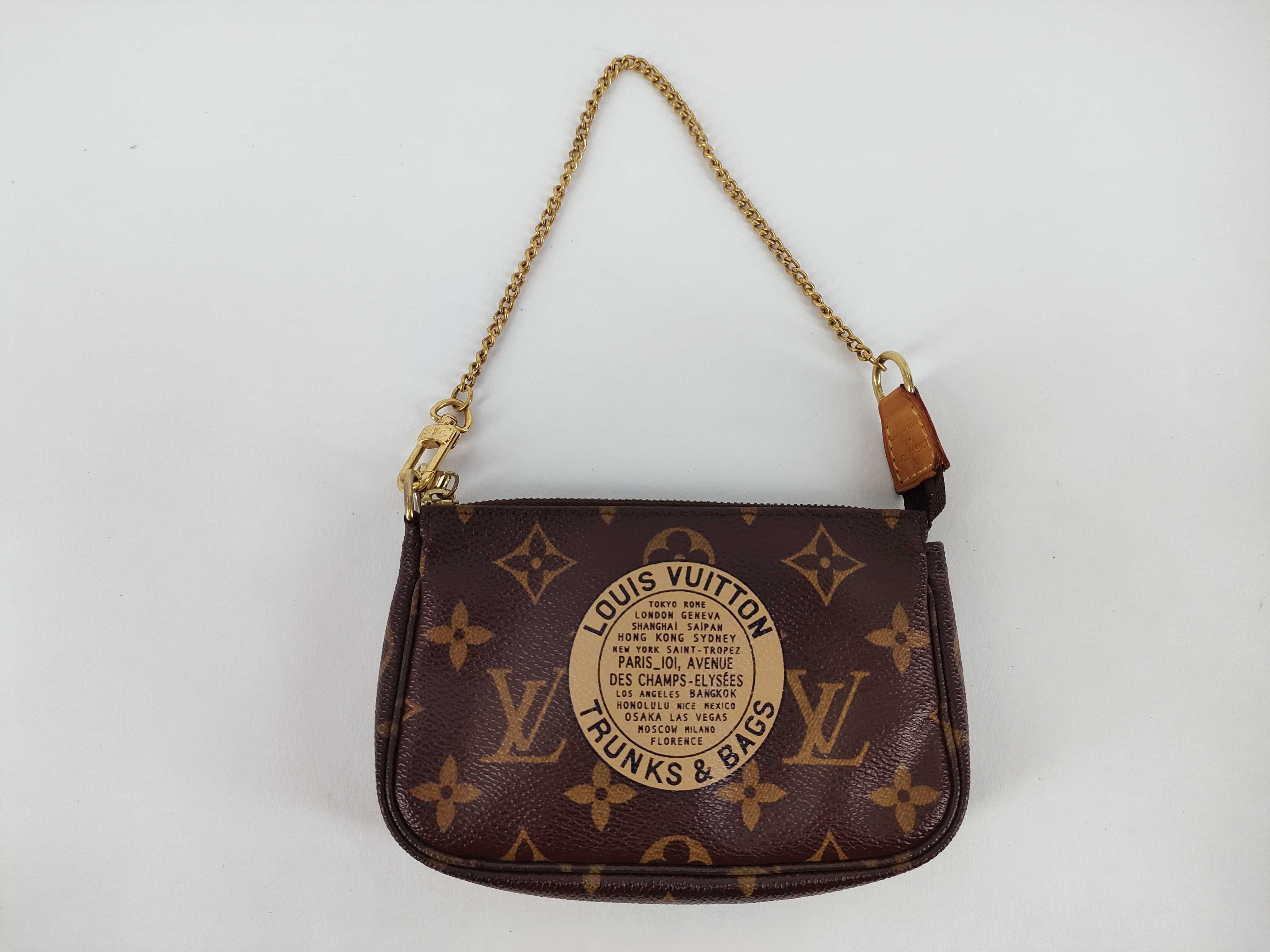 Monogram Louis Vuitton Monogram Mini Pochette Accessory M60153 Pouch