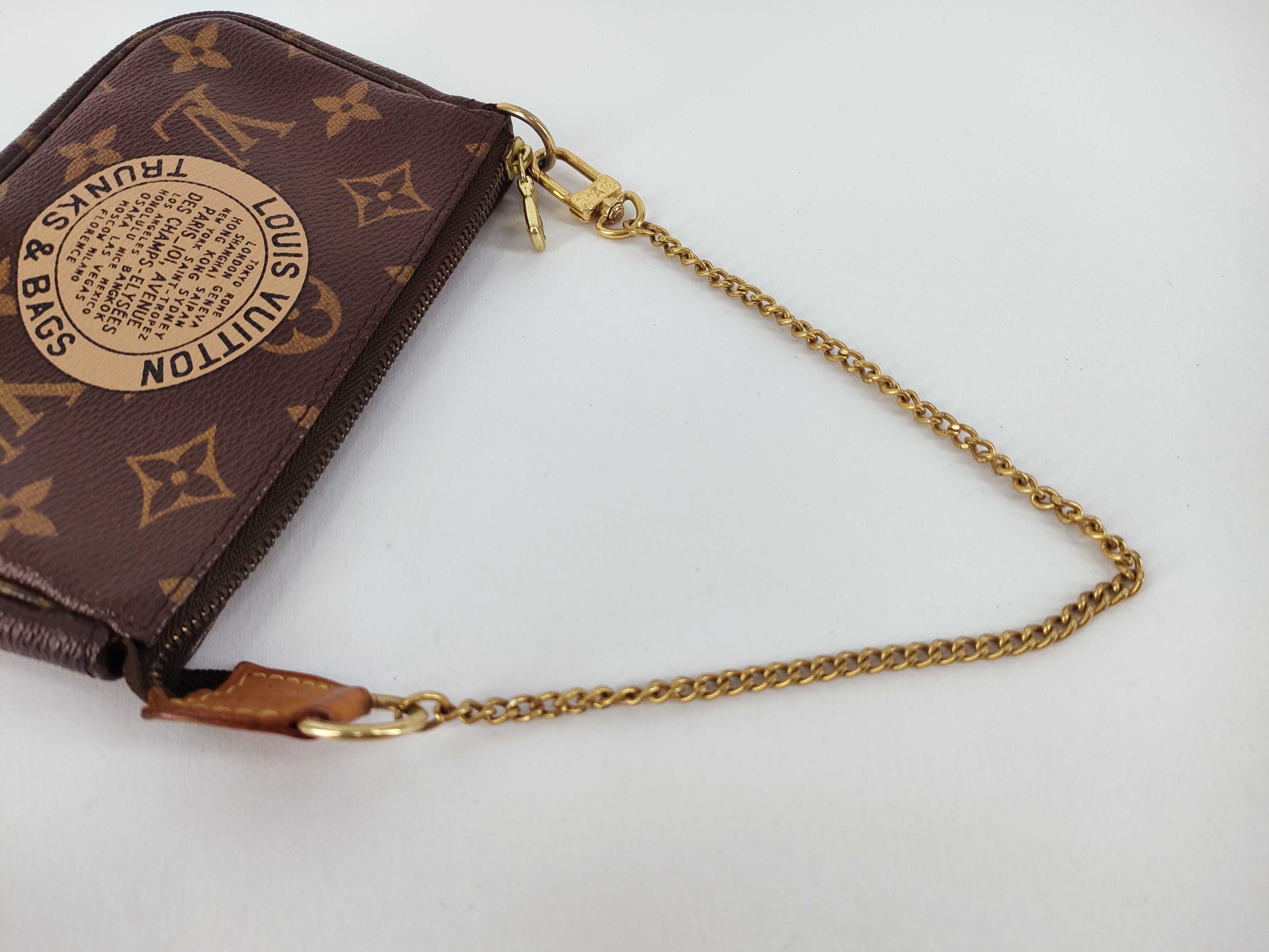 Monogram Louis Vuitton Monogram Mini Pochette Accessory M60153 Pouch — view 3